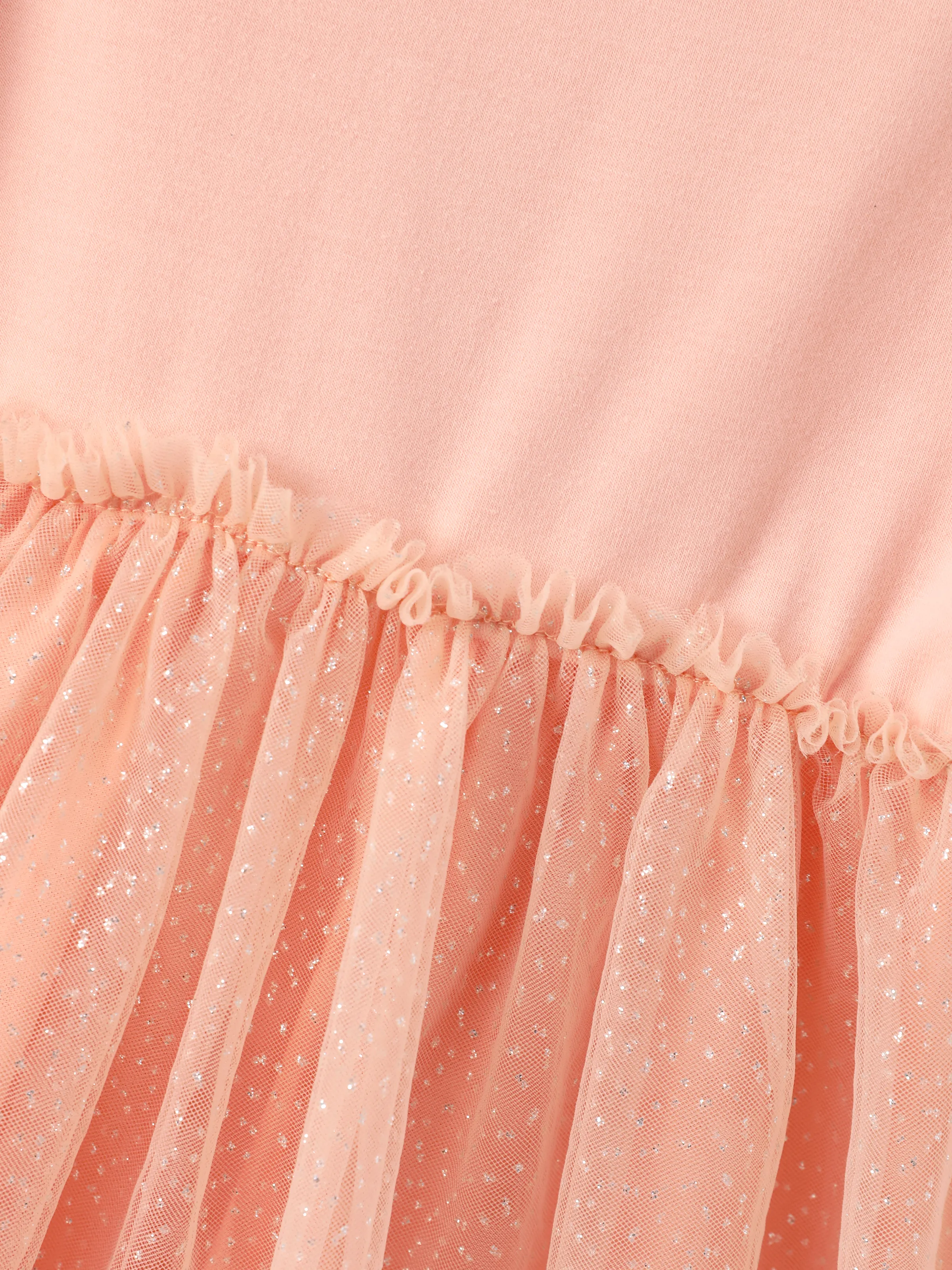 Disney Frozen Toddler Girl Elsa & Anna Mesh Spliced Tulle Dress Orange - Image 8