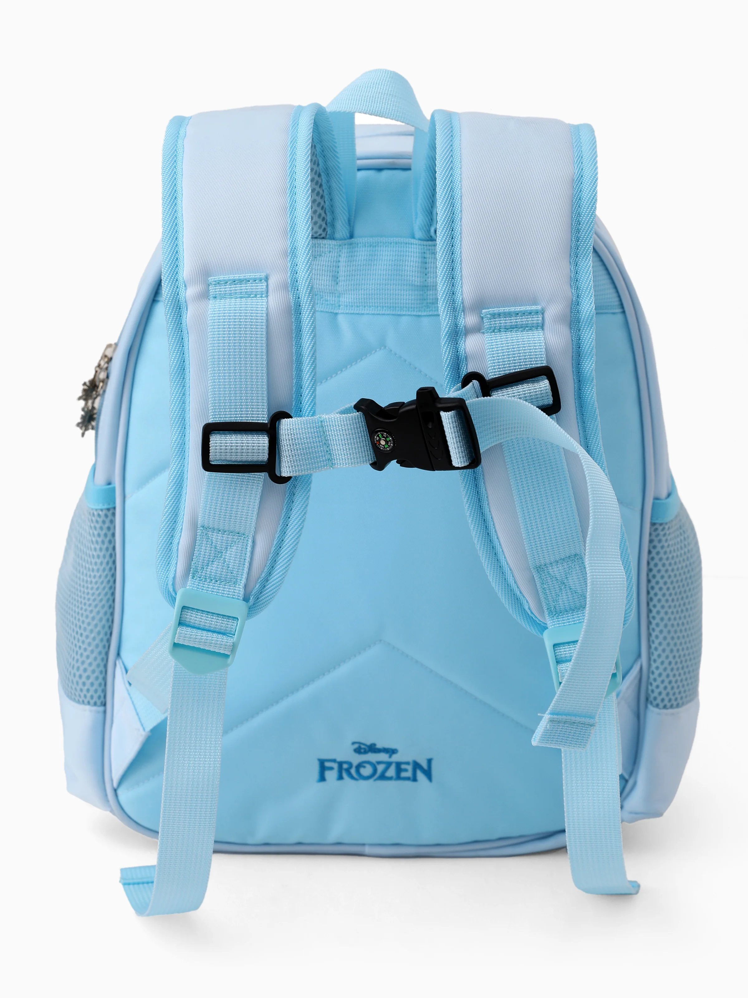 Disney Frozen Toddler Girl Elsa and Olaf Backpack with Chest Strap & Bottle Pockets Blue - Image 5