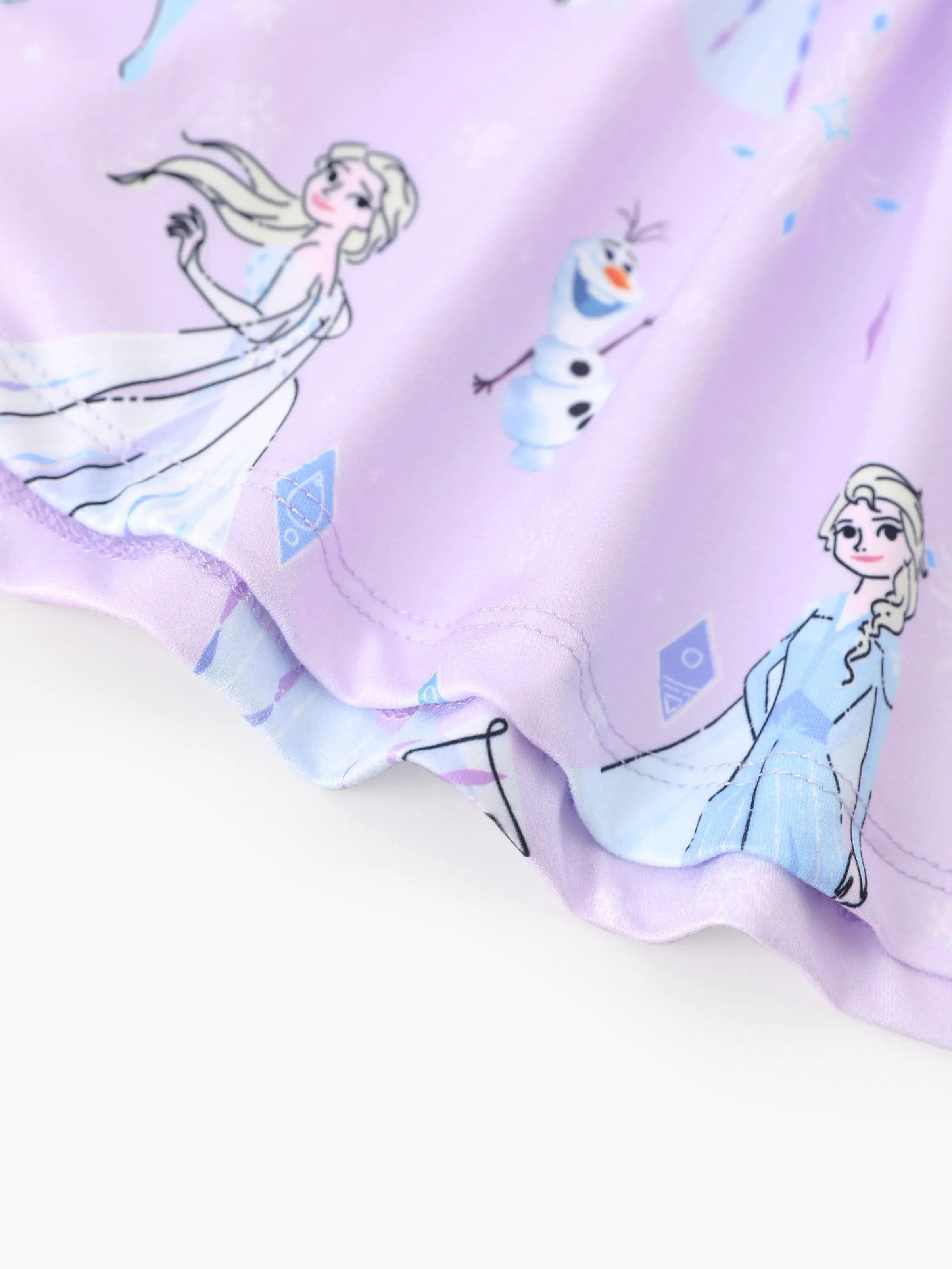 Disney Frozen Toddler Girl Elsa Flutter-sleeve Dress Light Purple - Image 7