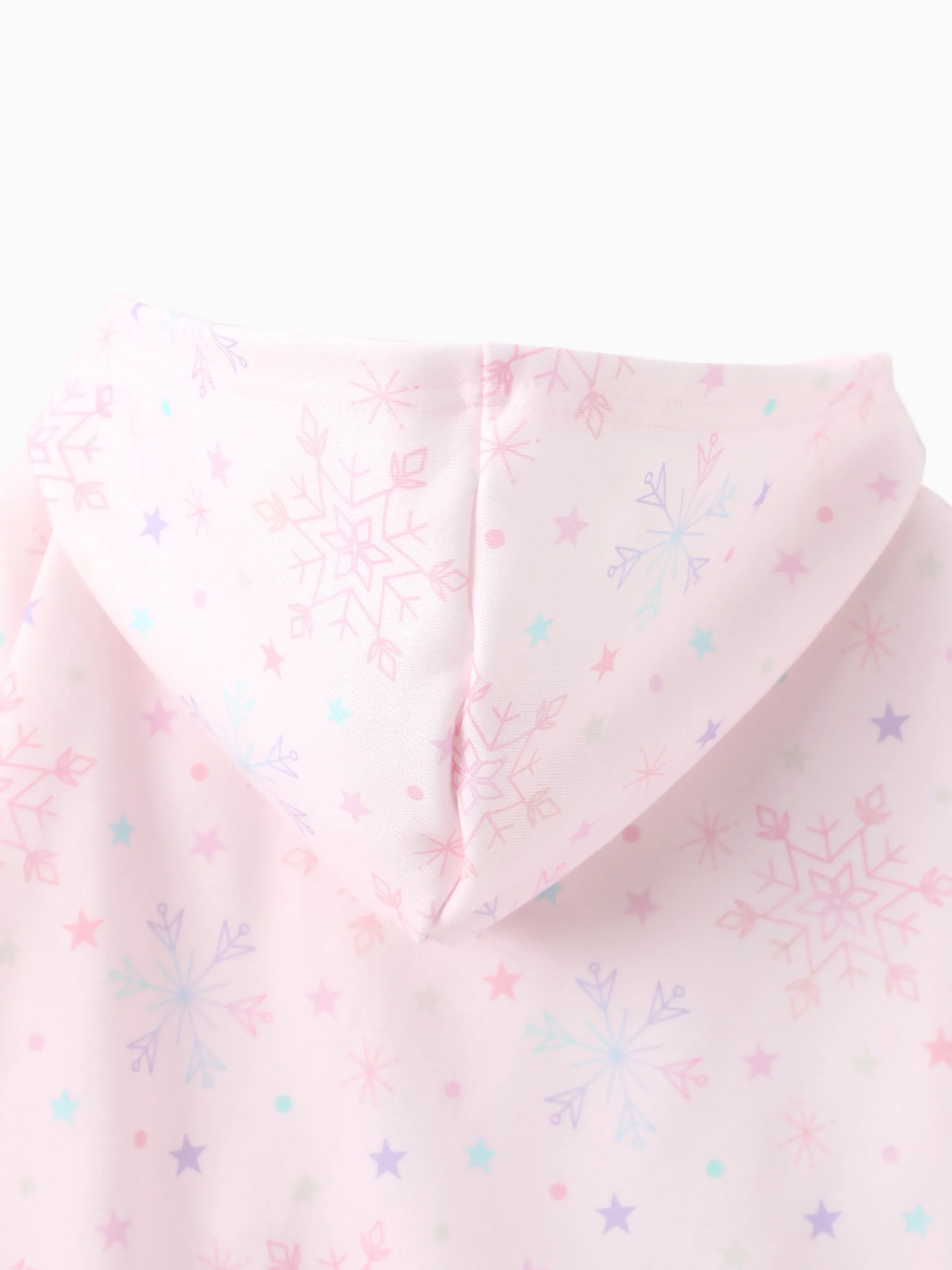 Disney Frozen Toddler Girl Elsa Front Zipper Closure and Kangaroo Pocket Hooded Jacket Pink - Image 9