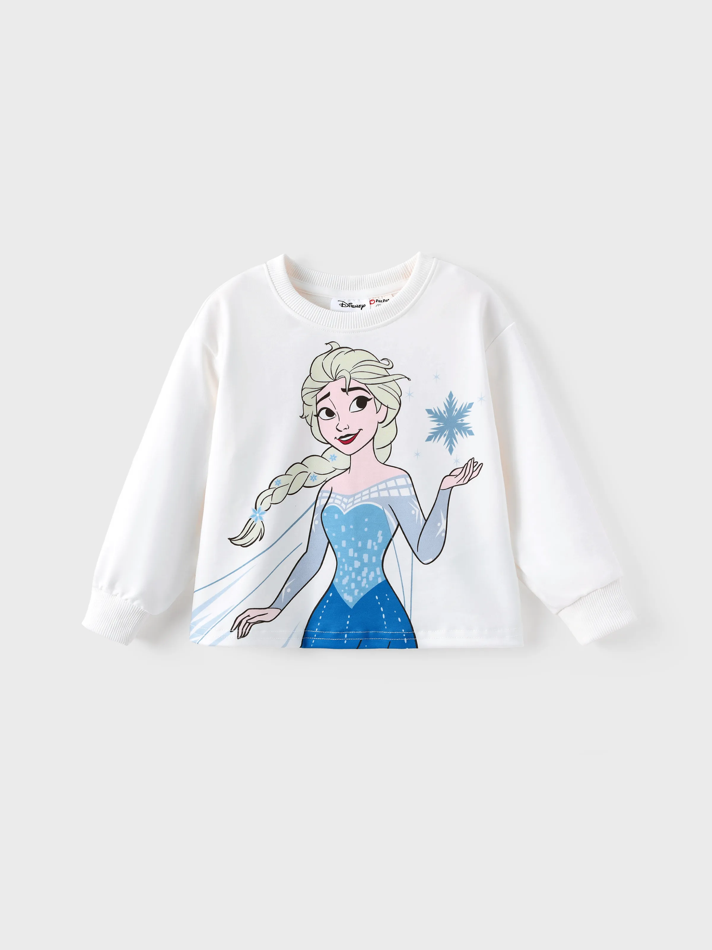 Disney Frozen Toddler Girl 2pcs Elsa Plaid Print with Bows Skirt Set White - Image 5