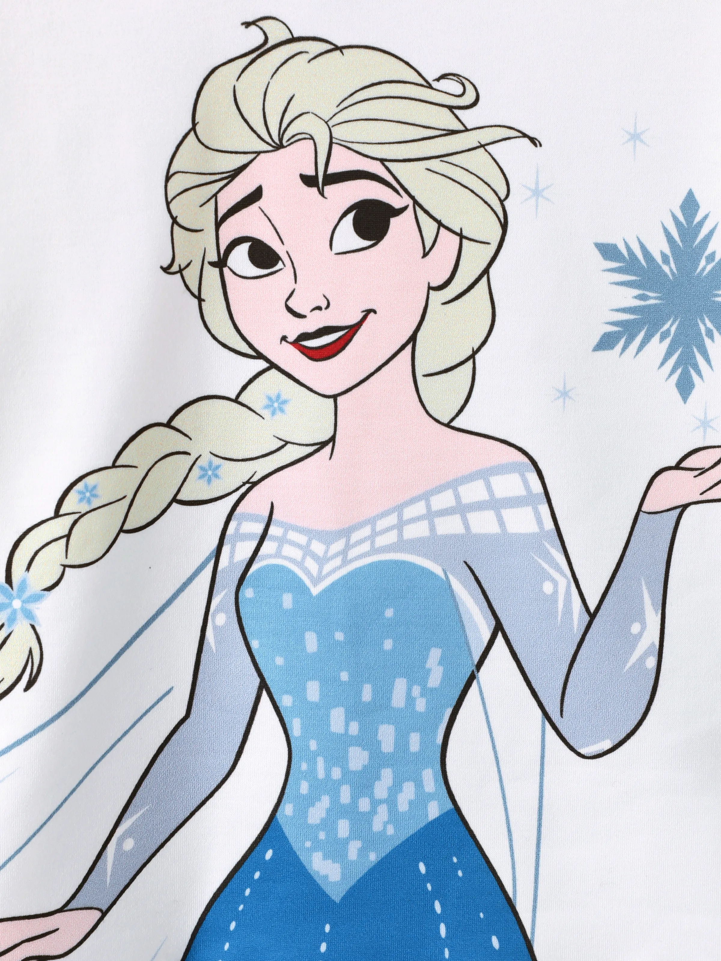Disney Frozen Toddler Girl 2pcs Elsa Plaid Print with Bows Skirt Set White - Image 8