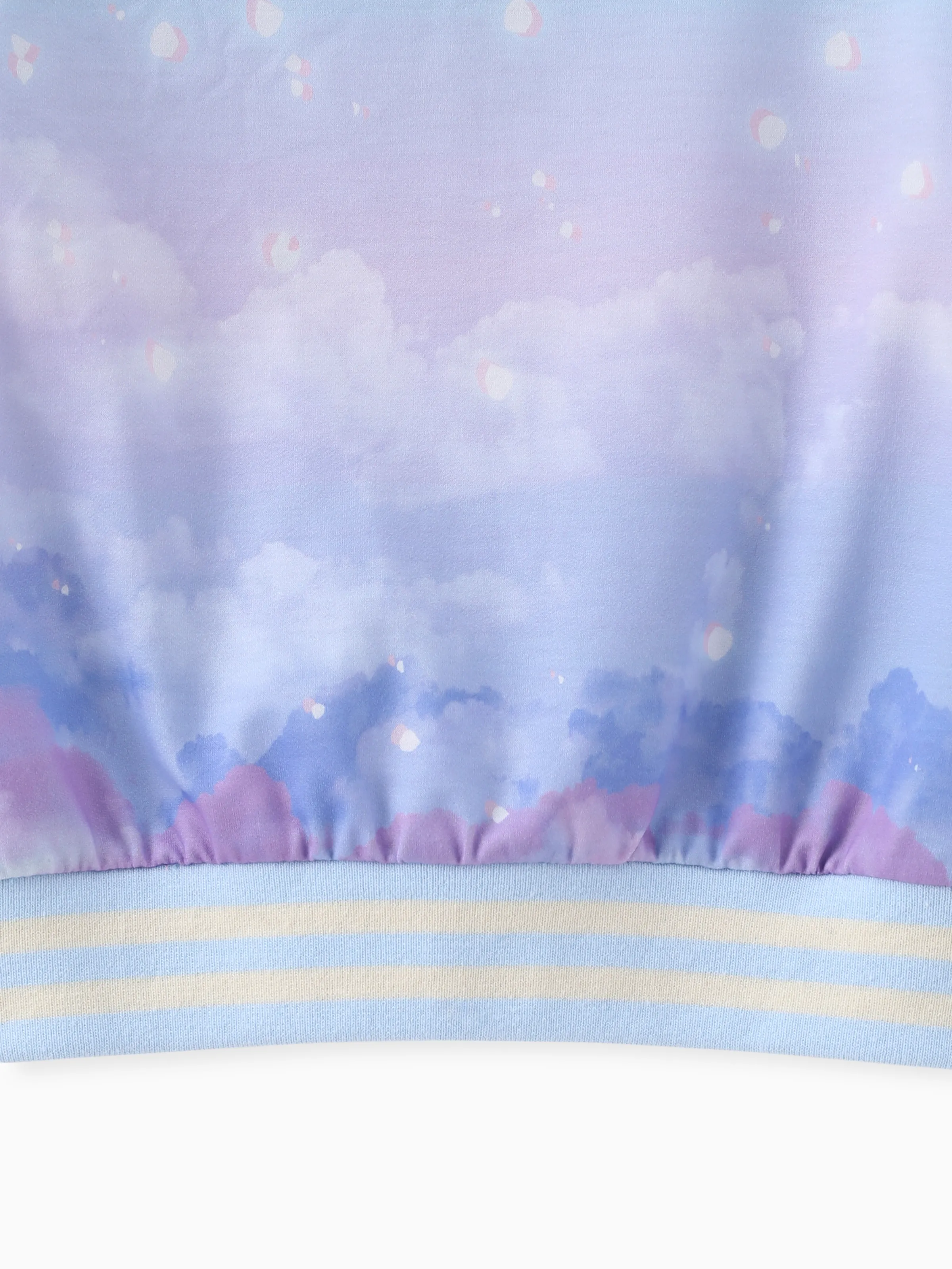 Disney Frozen Toddler Girl Elsa Tie-dye Bomber Jacket Blue - Image 5