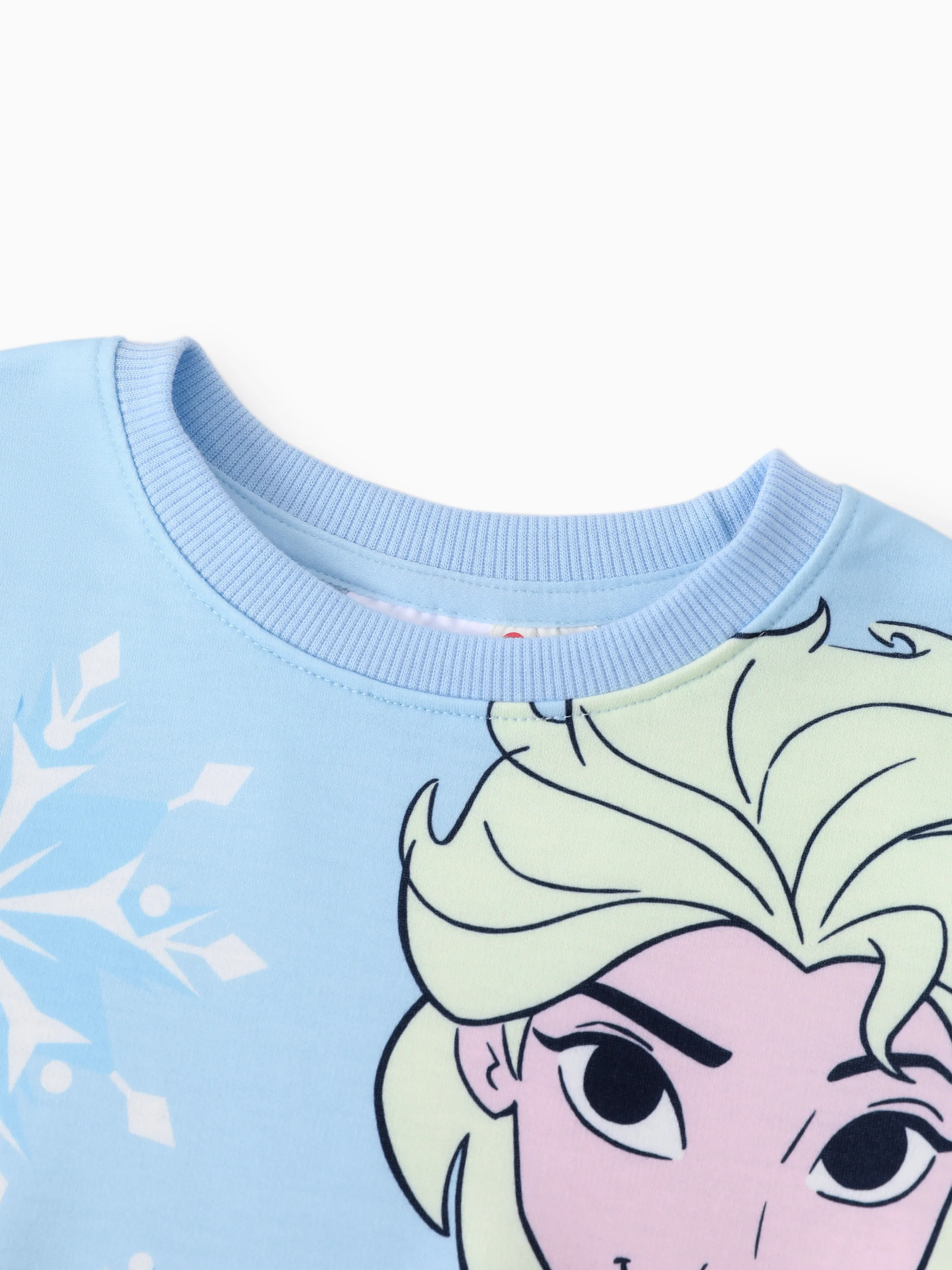 Disney Frozen Toddler/Kid Girl Elsa Gathered Waist Dress Blue Light Blue - Image 4
