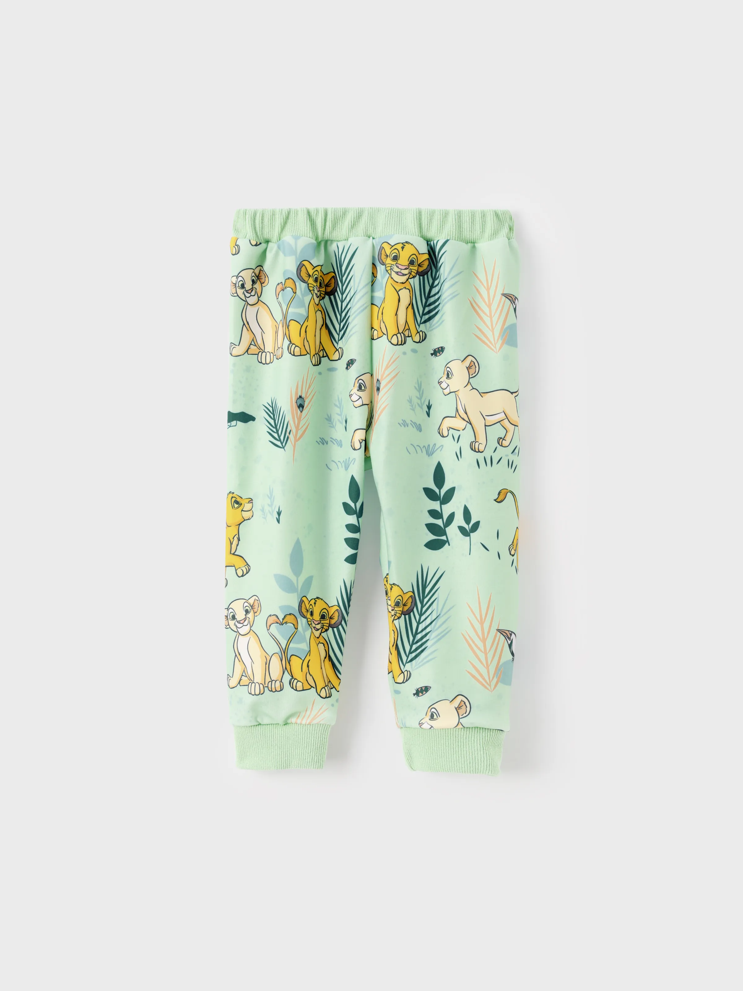 Disney Lion King Baby/Toddler Boy 2pcs Simba Pattern Striped Sweatshirt And Pants Set Light Green - Image 3