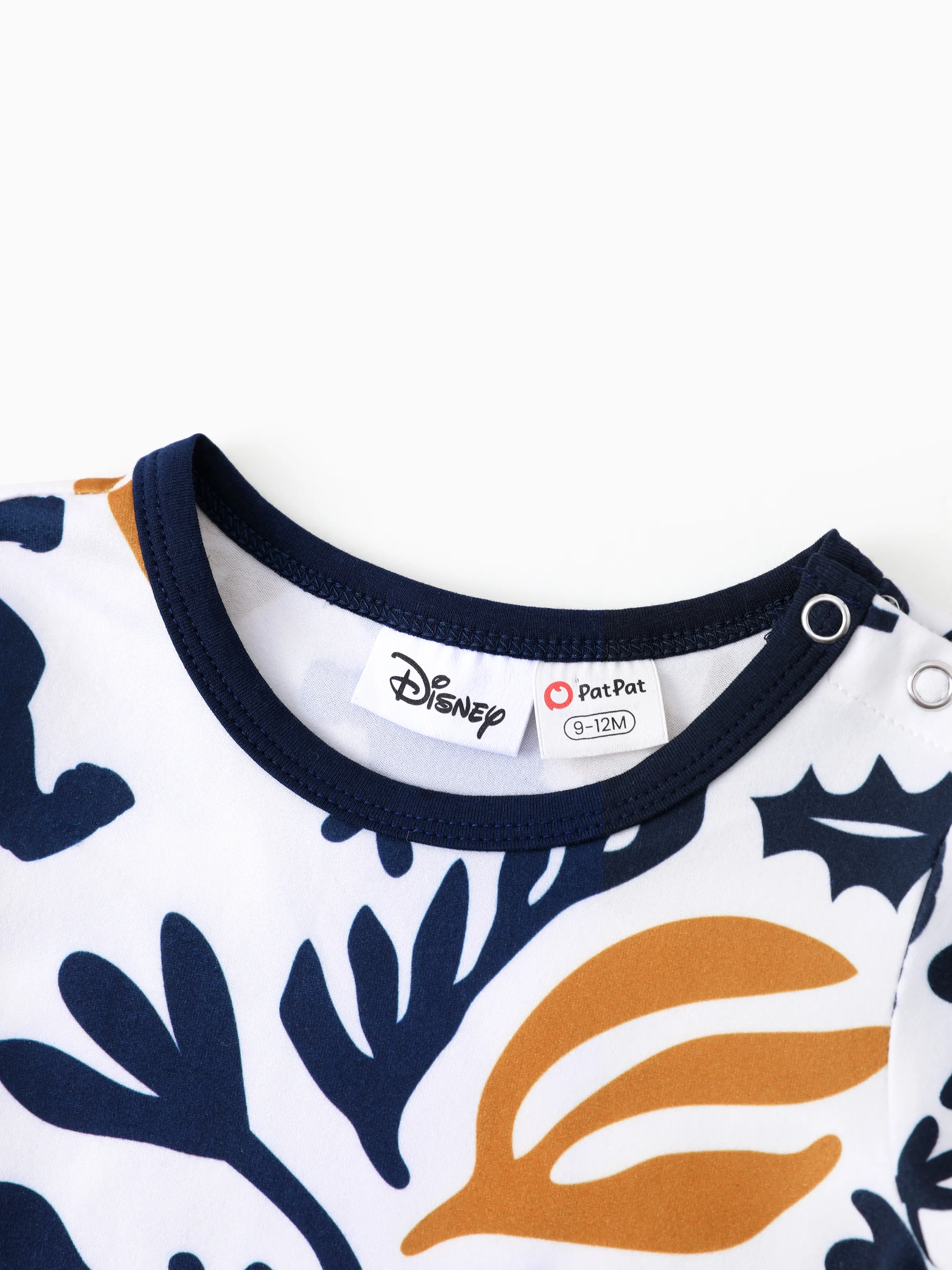Disney Lion King Mommy & me Simba Palm Leaf Pattern Colorblock Dress/Romper Dark Blue - Image 15