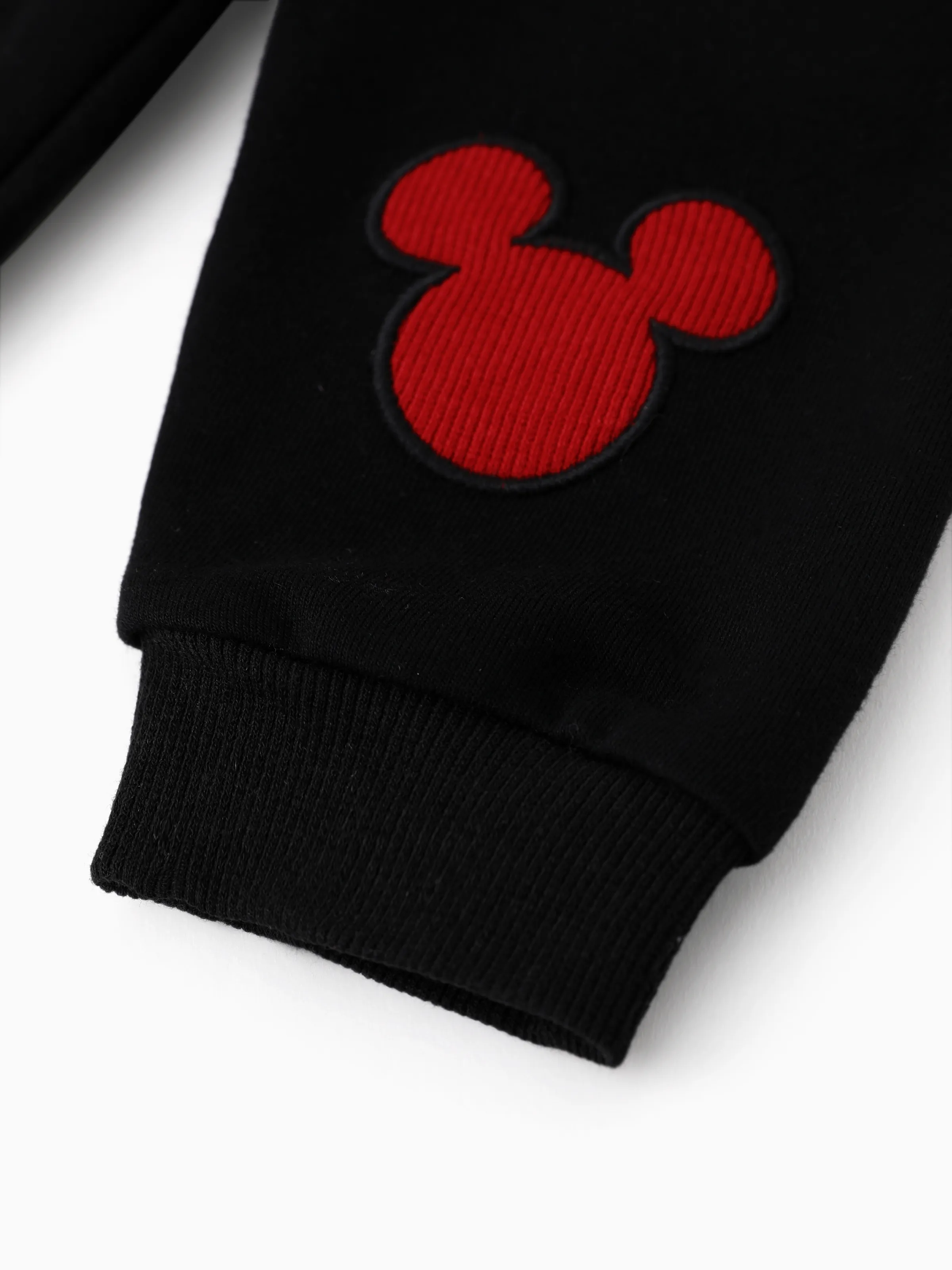 Disney Mickey and Friends Baby Boys 2pcs Naia™ Colorblock Long-sleeve Jumpsuit And Mickey Character Embroidered Pants Set Grey - Image 8