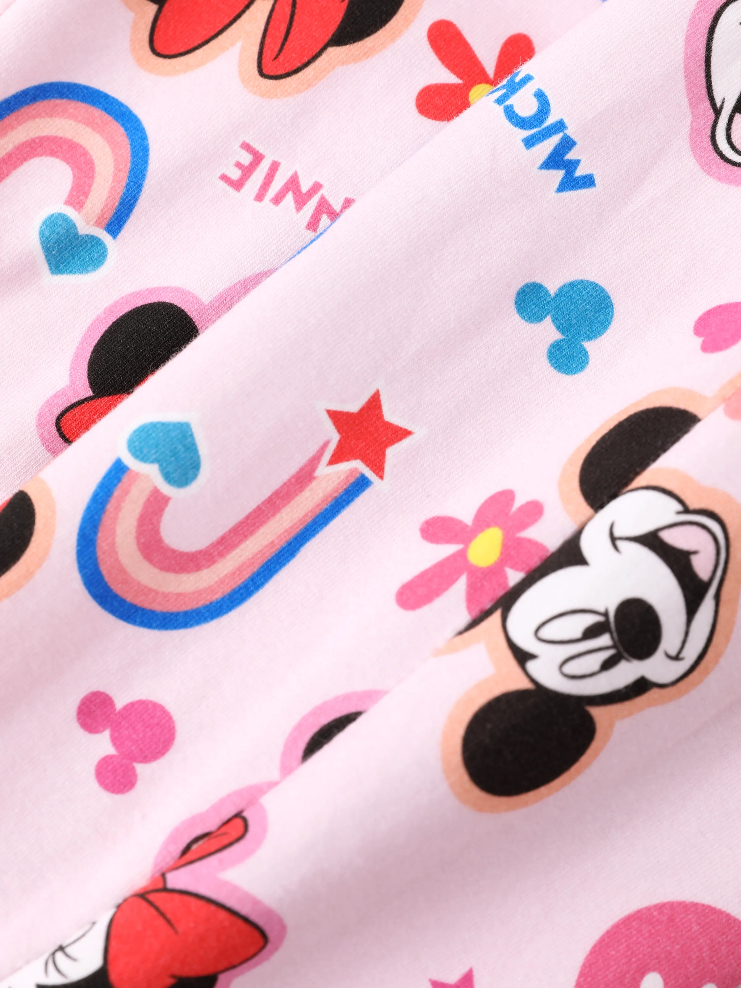 Disney Mickey and Friends Baby Girl 2pcs Minnie Bodysuits and Pants Set Pink - Image 2