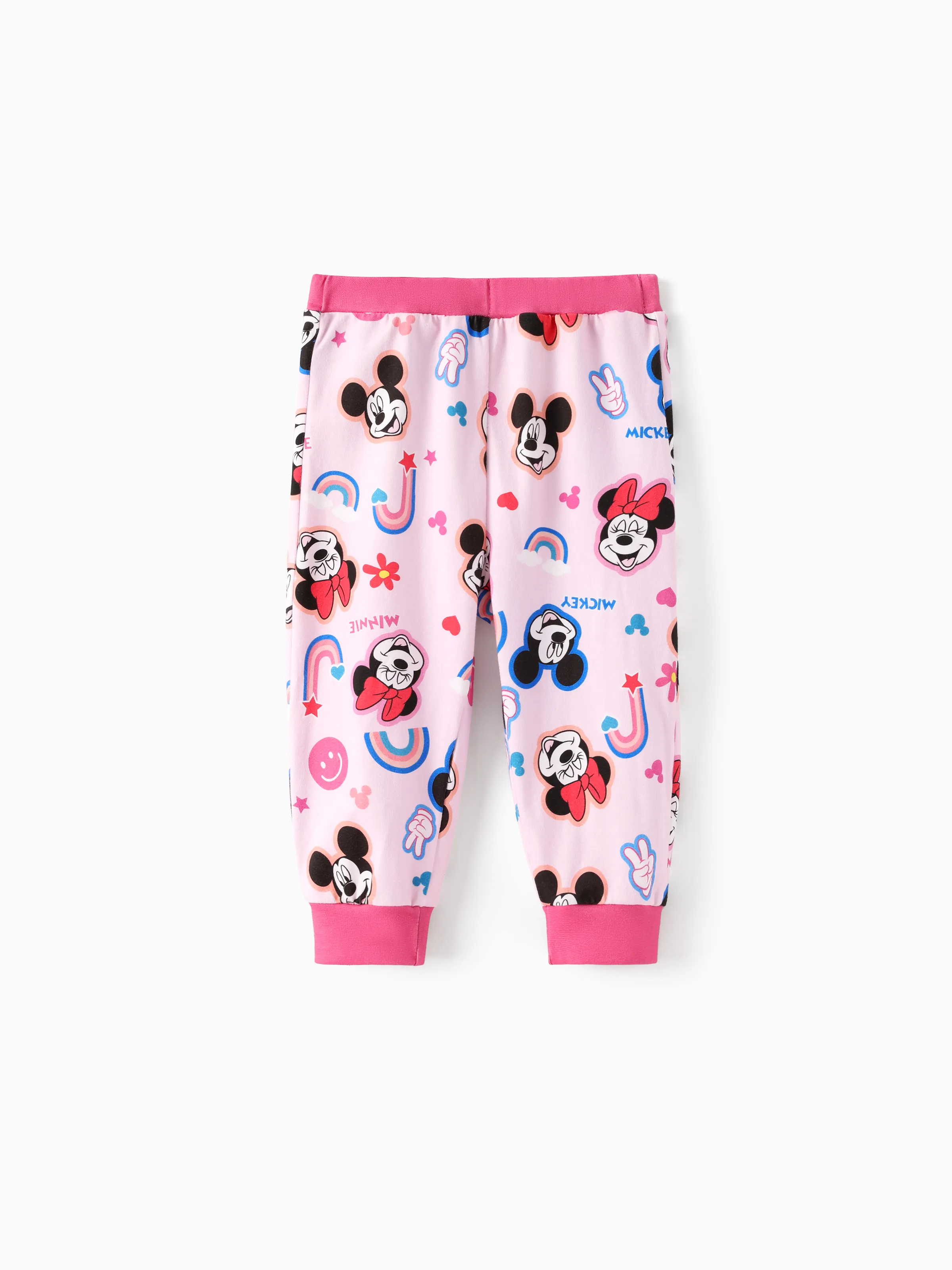 Disney Mickey and Friends Baby Girl 2pcs Minnie Bodysuits and Pants Set Pink - Image 6