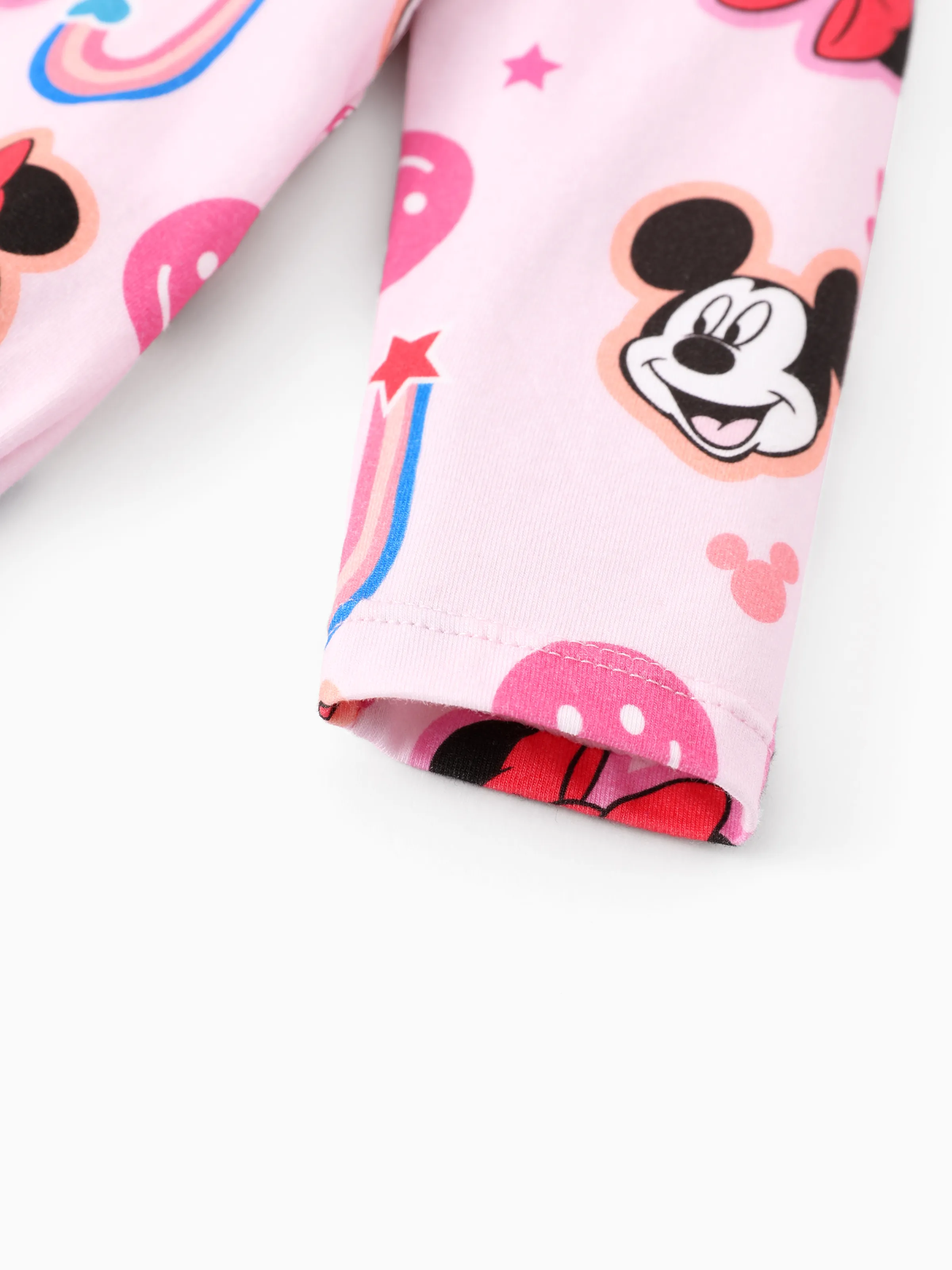 Disney Mickey and Friends Baby Girl 2pcs Minnie Bodysuits and Pants Set Pink - Image 8