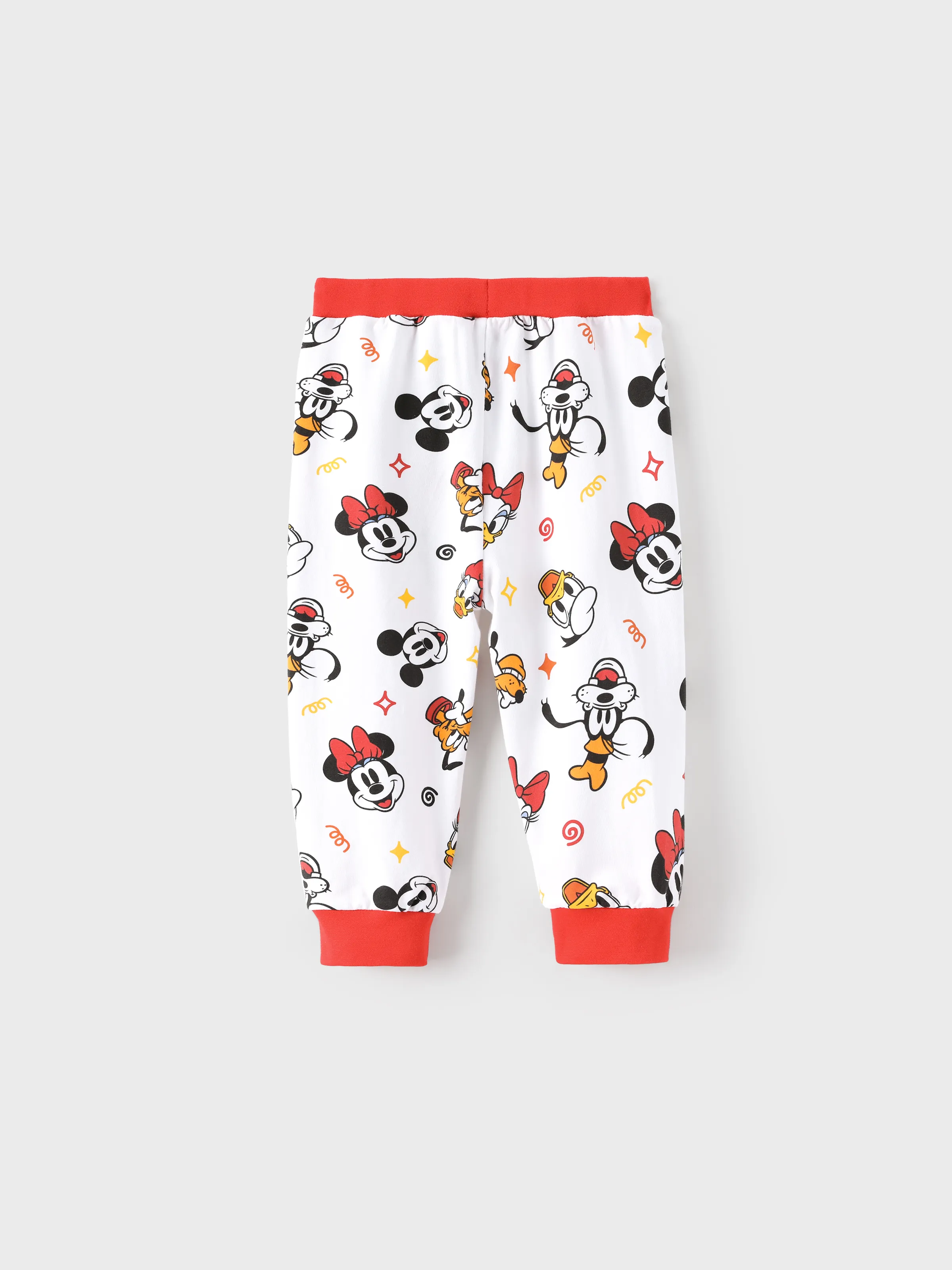 Disney Mickey and Friends Baby Boy 2pcs Mickey Bodysuits and Pants Set Red - Image 5