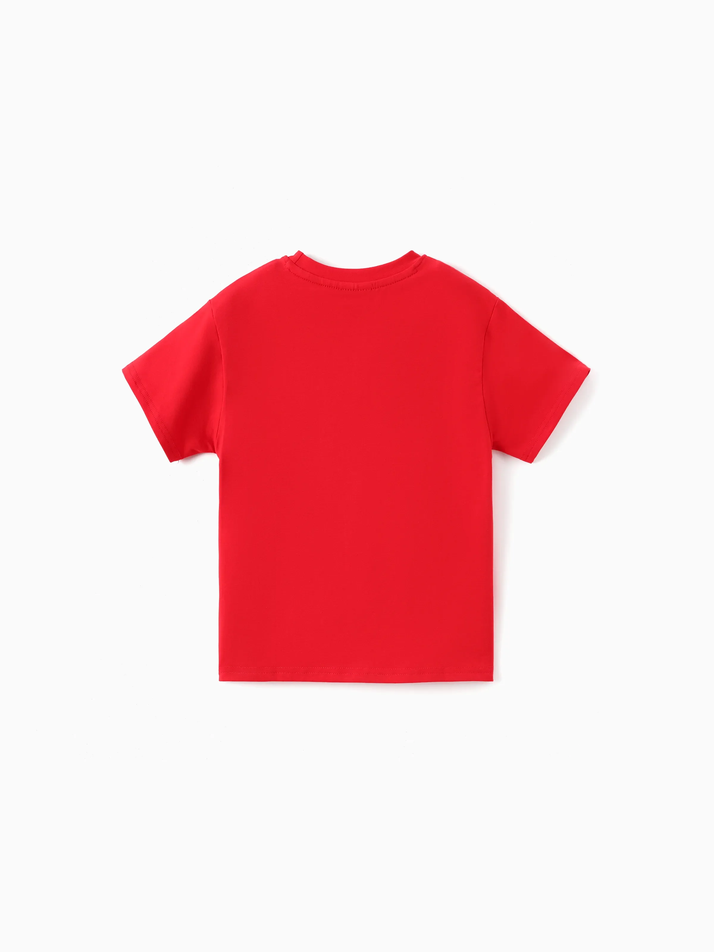 Disney Mickey and Friends Family matching 1pc Mickey Mouse Graffiti Cotton T-shirt or Colorblock Dress with Built-in Shorts & Pockets or Naia™ Allover Romper Red - Image 12