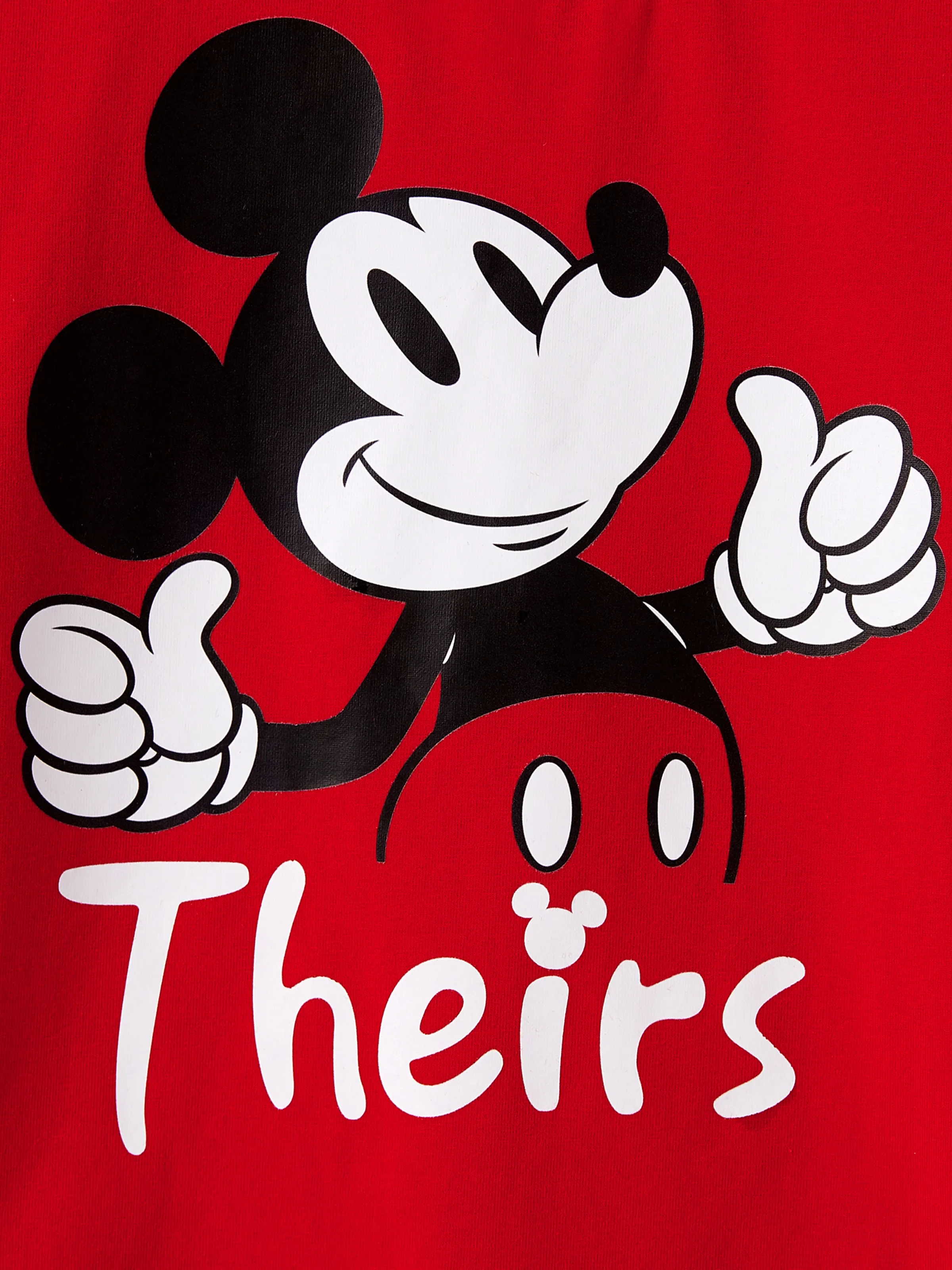 Disney Mickey and Friends Family Matching Funny Gesture Cotton T-shirt/Dress/Romper for Gift Red - Image 10