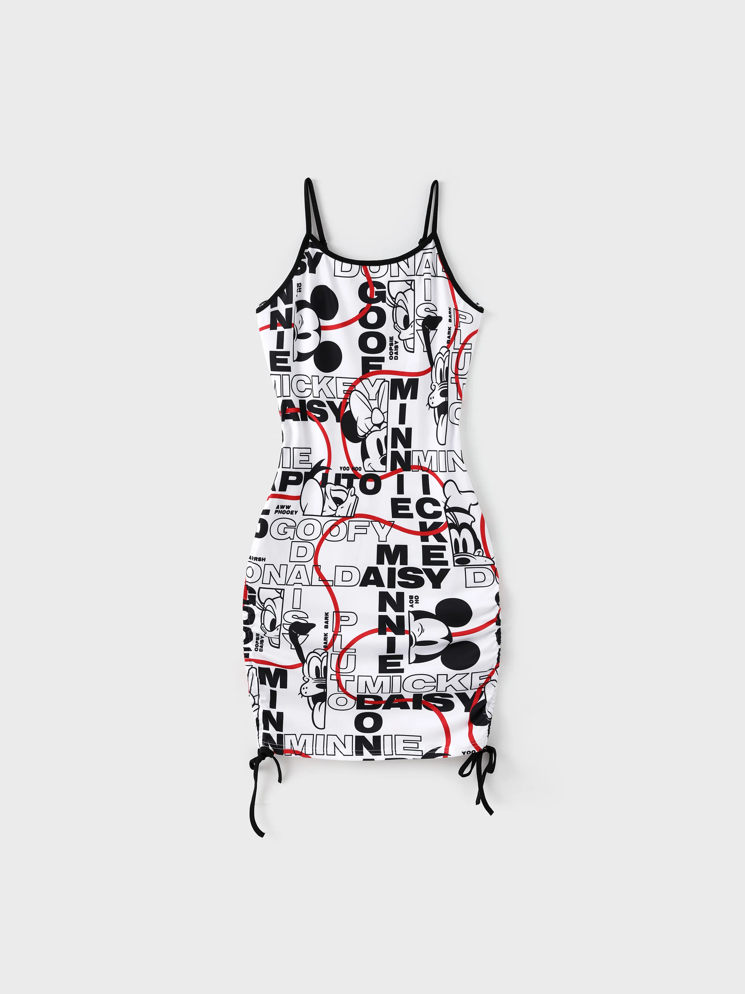 Disney Mickey and Friends Family Matching Graffiti Casual Dress/T-shirt/jumpsuit Black - Image 3