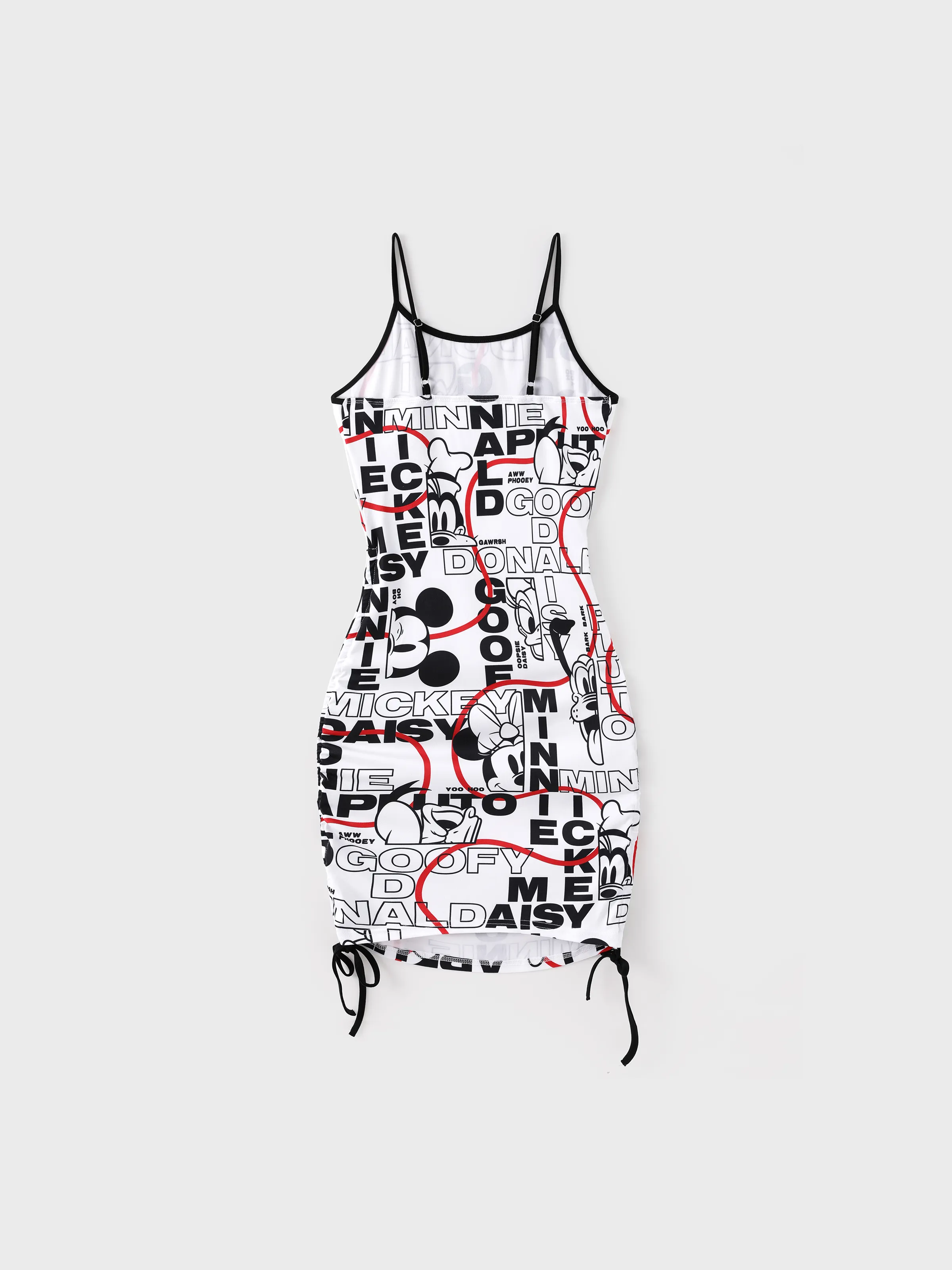 Disney Mickey and Friends Family Matching Graffiti Casual Dress/T-shirt/jumpsuit Black - Image 4