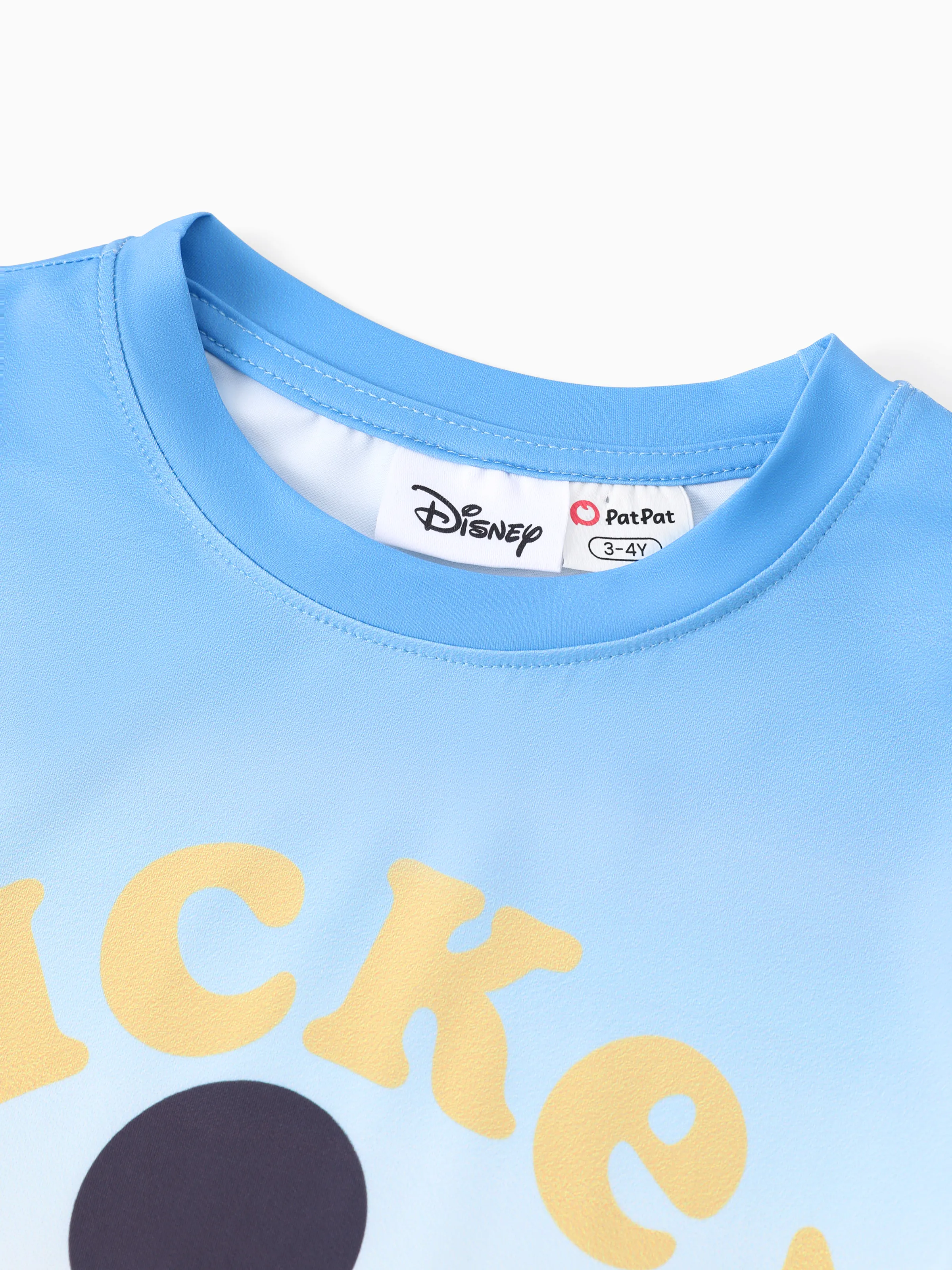 Disney Mickey and Friends Family matching Mickey Mouse Allover Print Denim Dresse/Jumpsuit/T-shirt Blue - Image 17