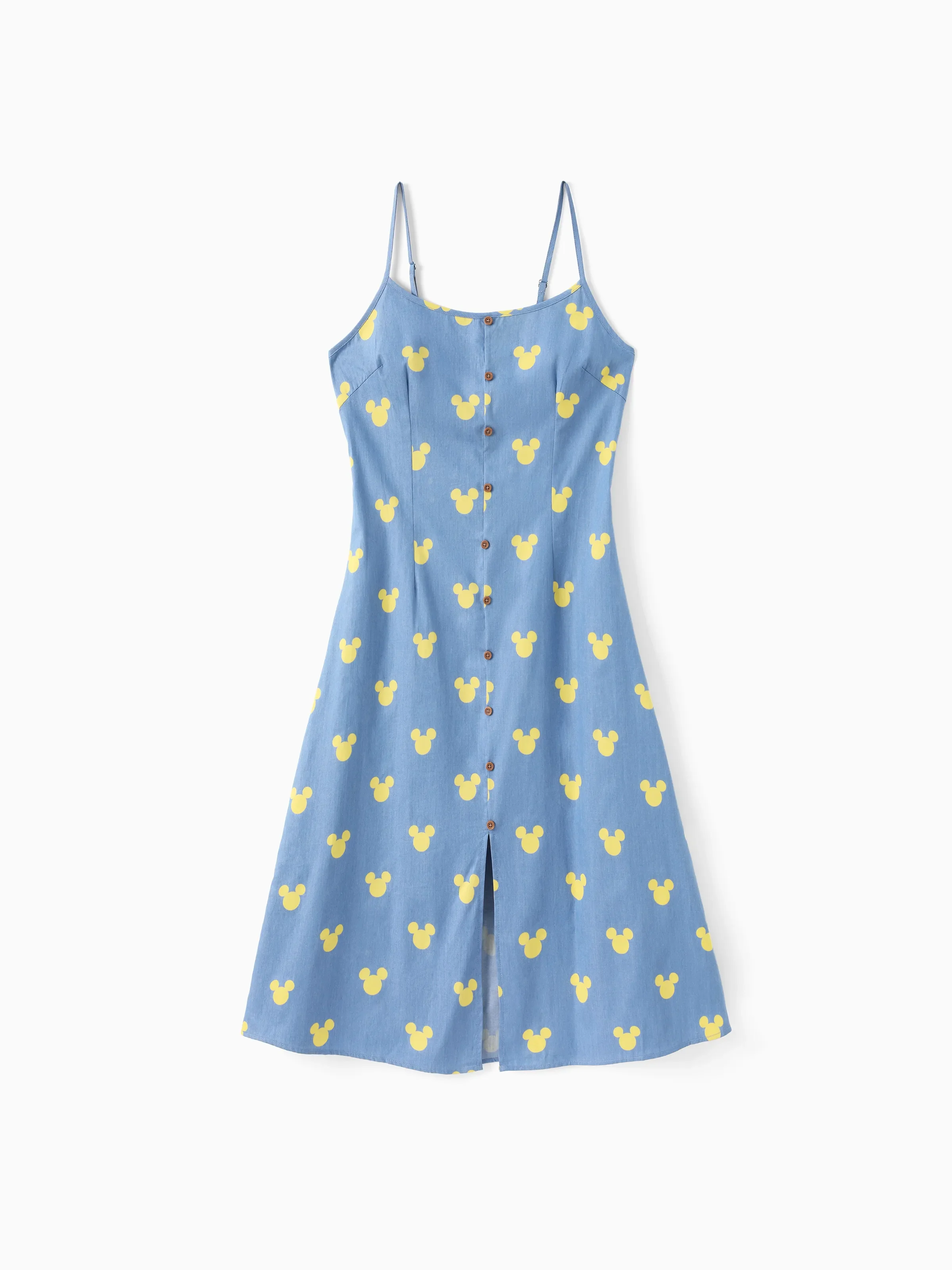 Disney Mickey and Friends Family matching Mickey Mouse Allover Print Denim Dresse/Jumpsuit/T-shirt Blue - Image 3