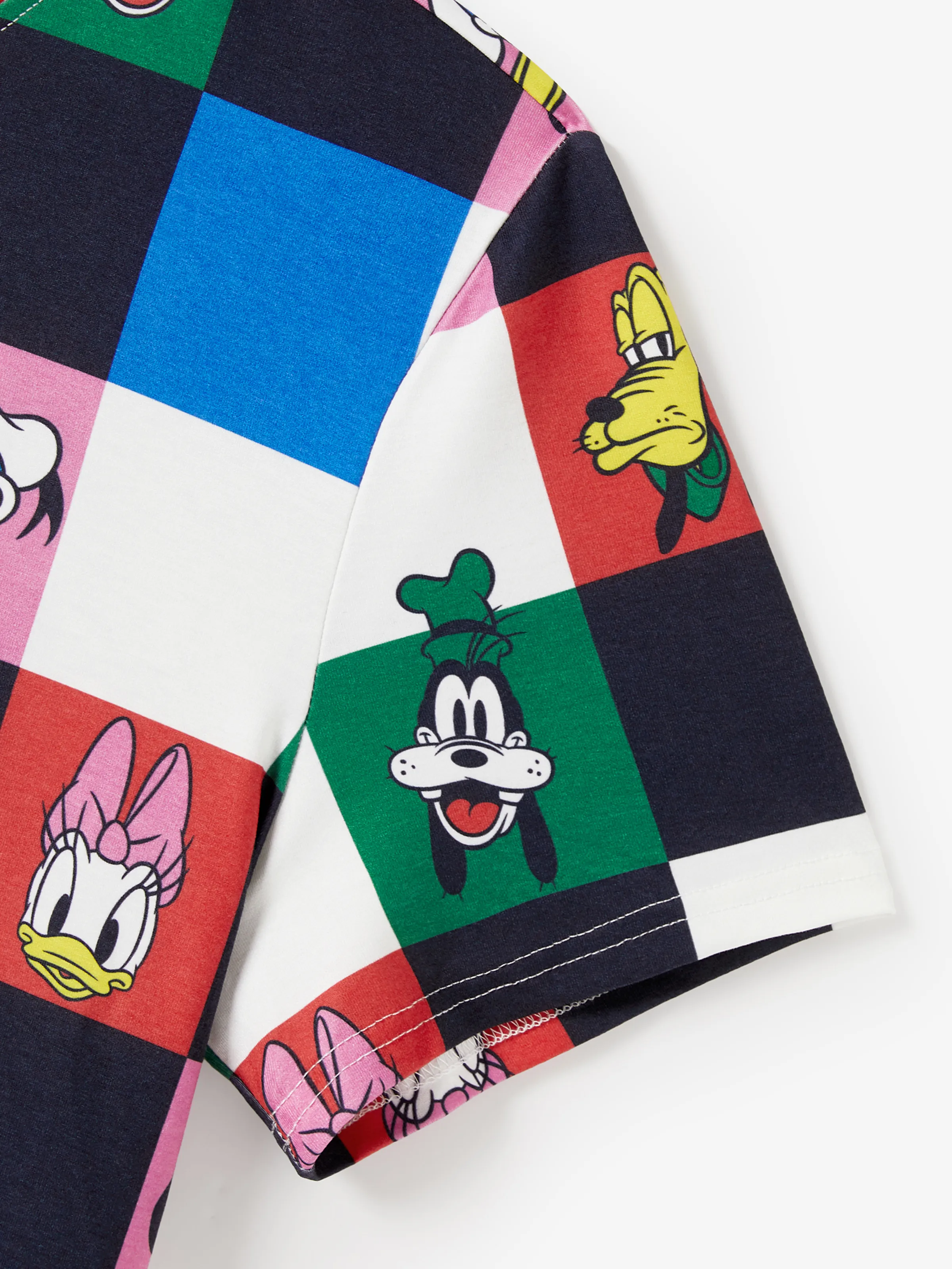 Disney Mickey and Friends Family Matching Naia™ Colorful Checkered Pattern Top/Sleeveless Dress/Onesie Multi-color - Image 21
