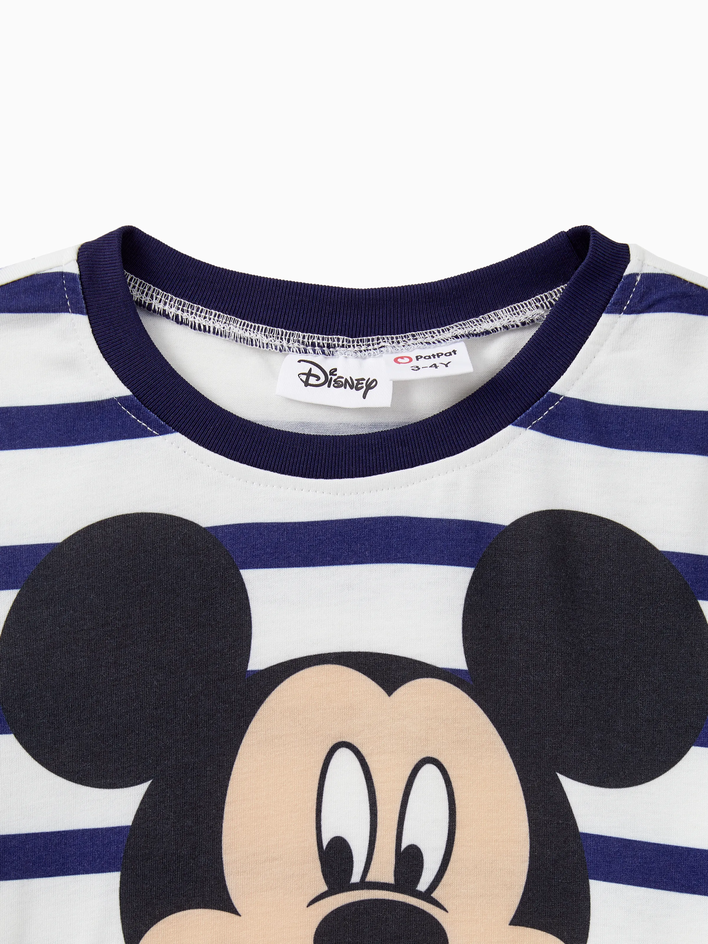 Disney Mickey and Friends Family Matching Stripe & Character Print Short-sleeve Naia™ Dresses and T-shirts Sets COLOREDSTRIPES - Image 12
