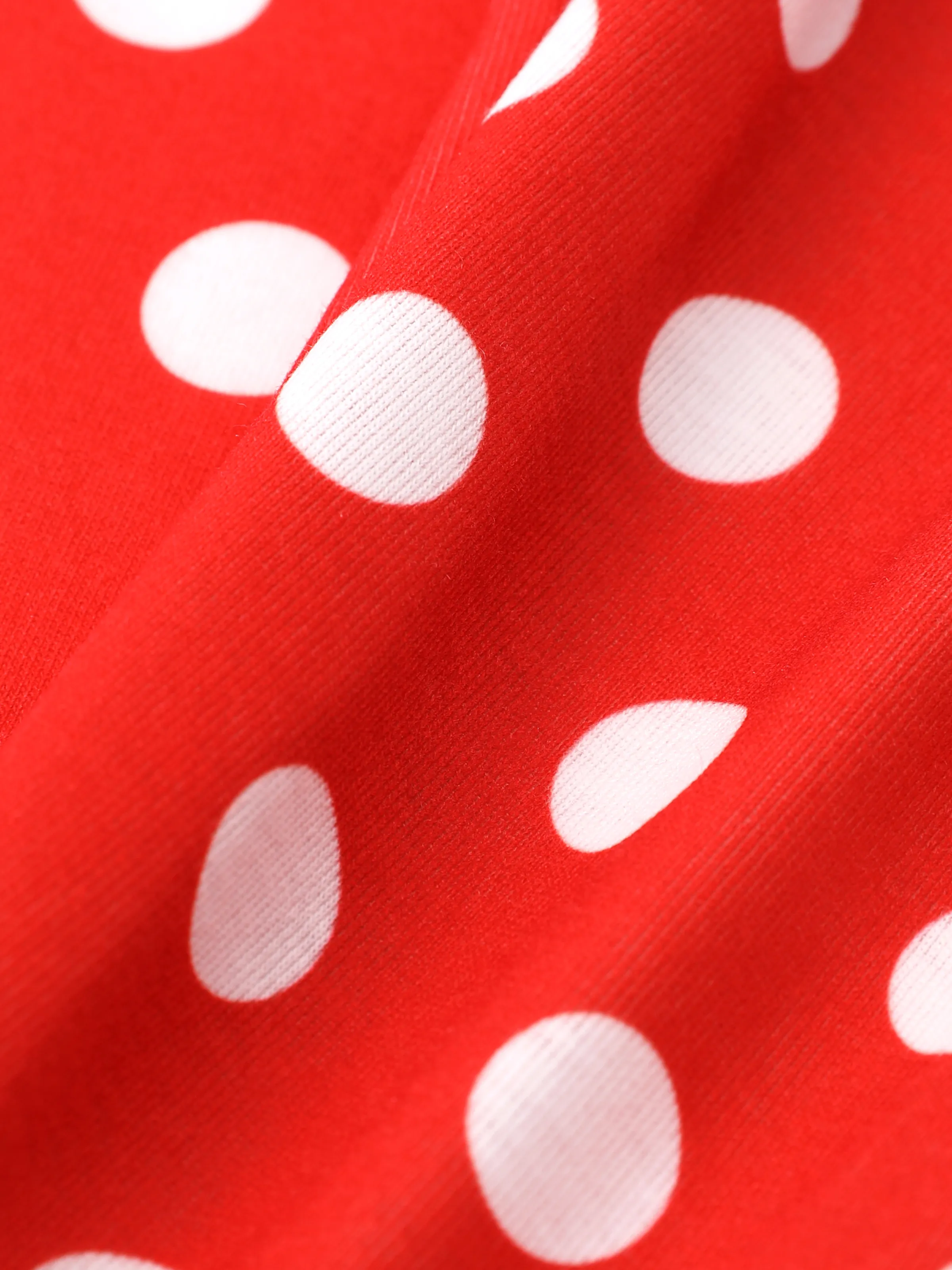 Disney Mickey and Friends Kid Girls Polka Dots Print Long-sleeve Hooded Top/Pants Burgundy - Image 4