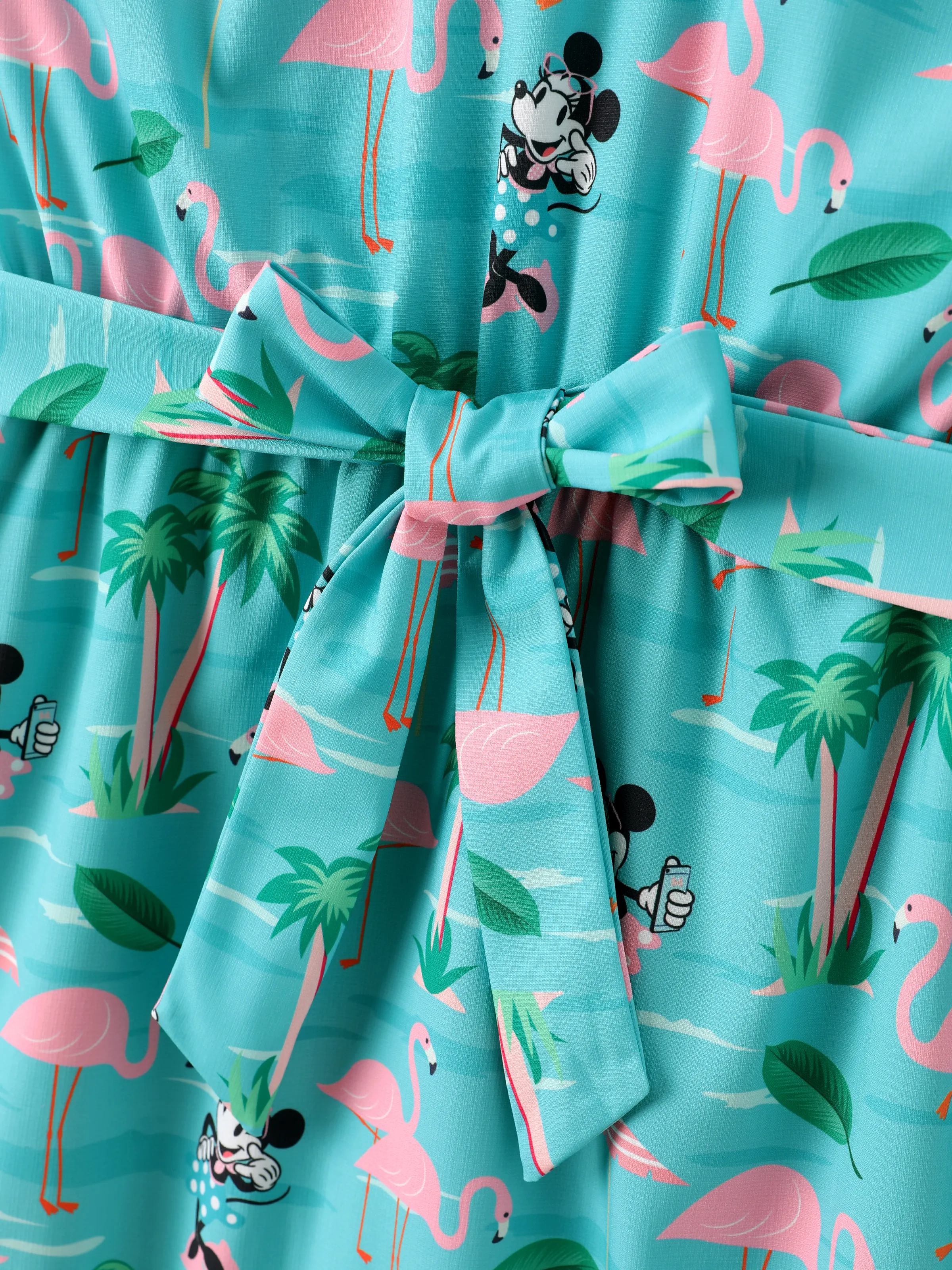 Disney Mickey and Friends Mommy and Me Minnie Mouse Halter Design Dress Mint Green - Image 6