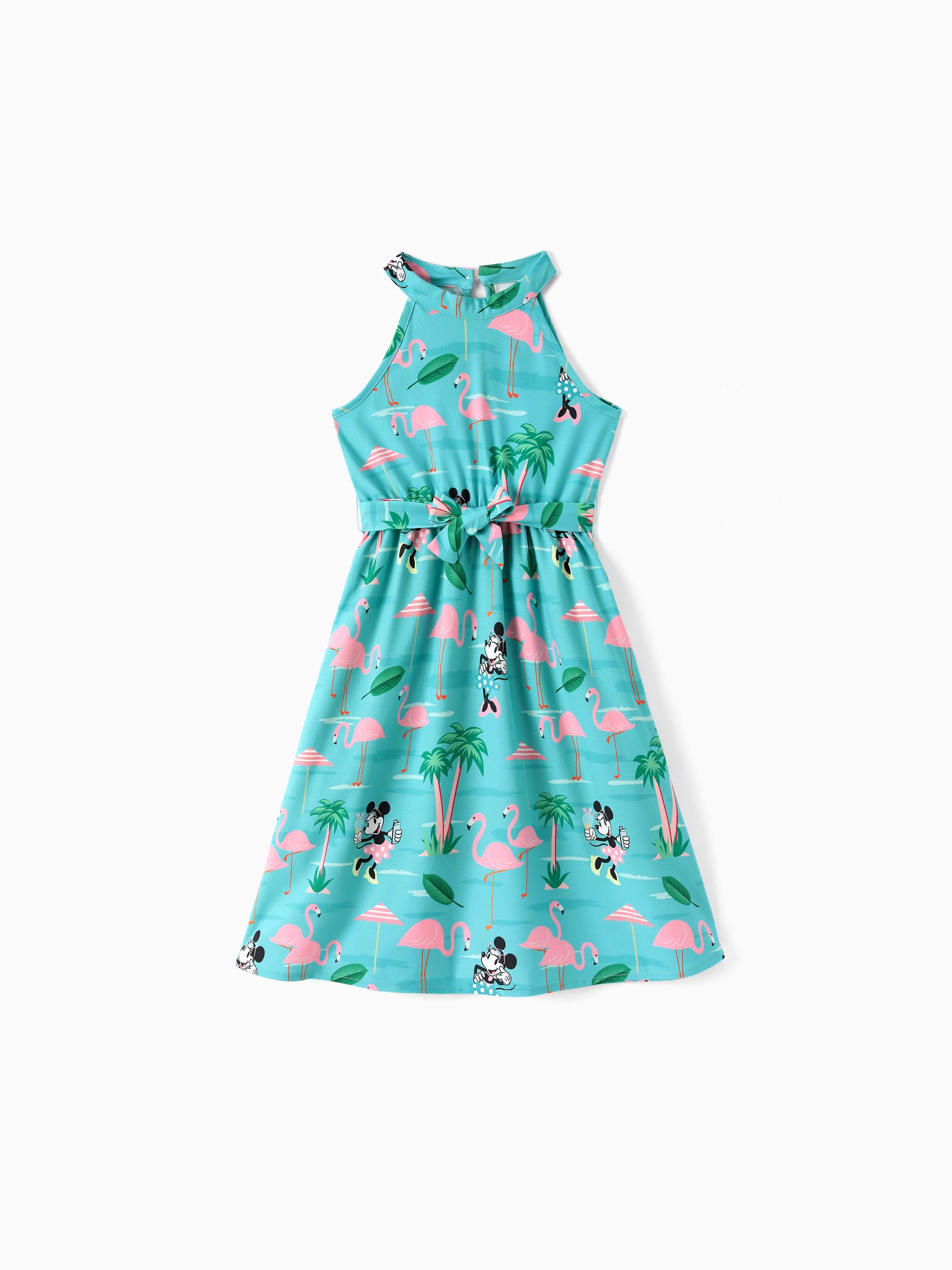Disney Mickey and Friends Mommy and Me Minnie Mouse Halter Design Dress Mint Green - Image 7