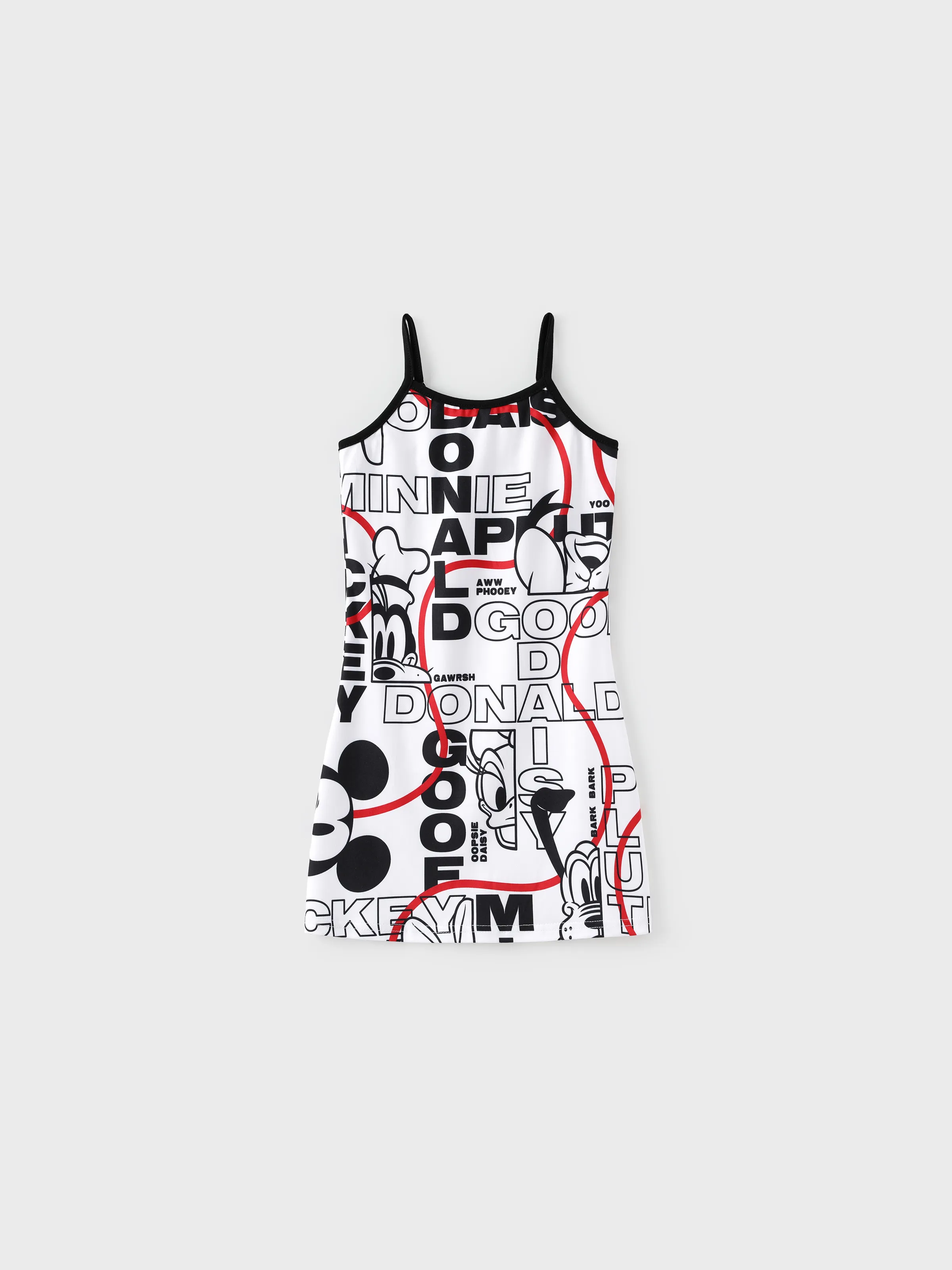 Disney Mickey and Friends Mommy & me Graffiti Casual Dress Black - Image 4