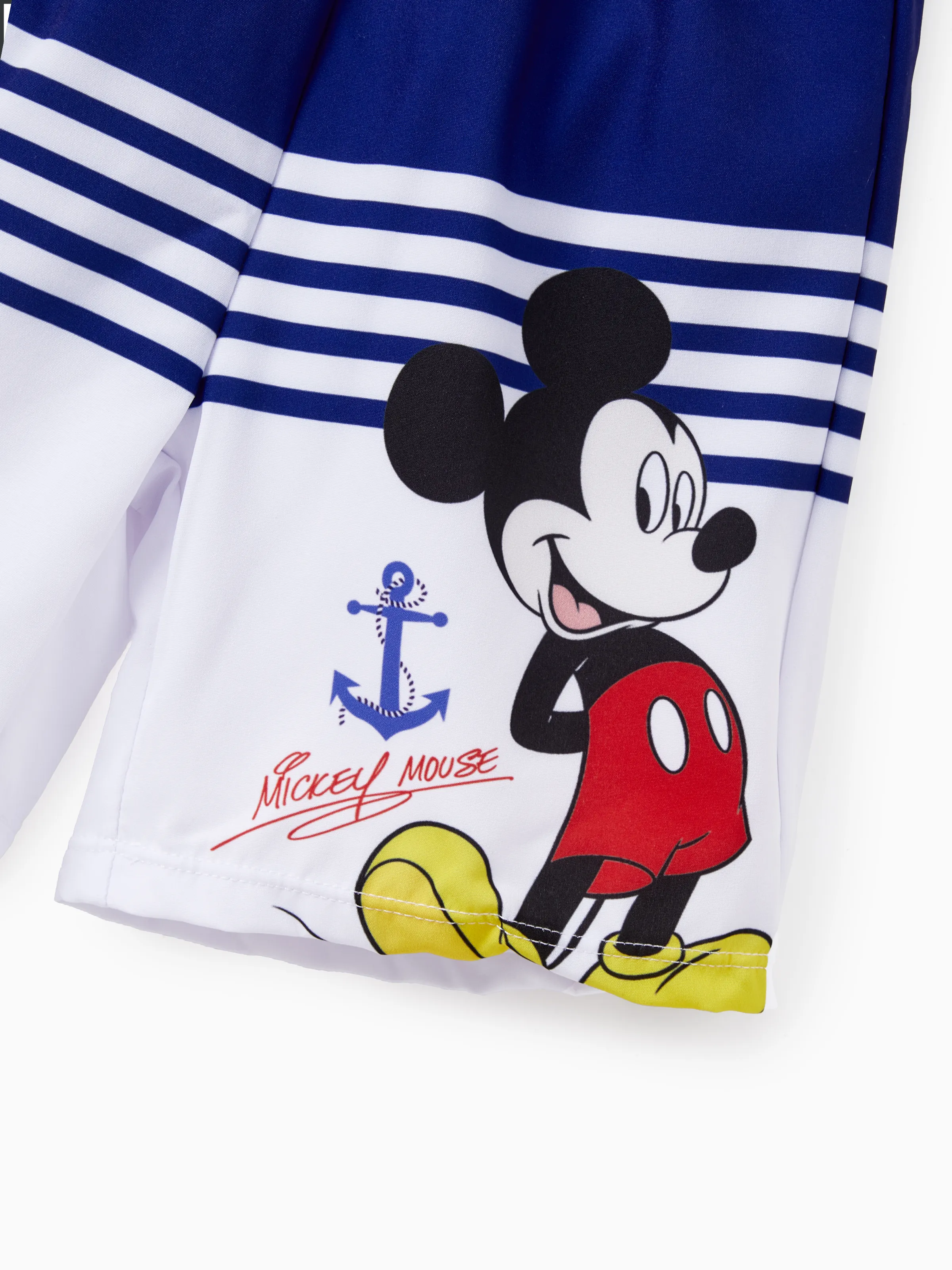 Funny Disney Mickey and Friends Sibling Set Boy/Girl Minnie/Mickey Character Stripped Swimsuit Dark Blue - Image 16