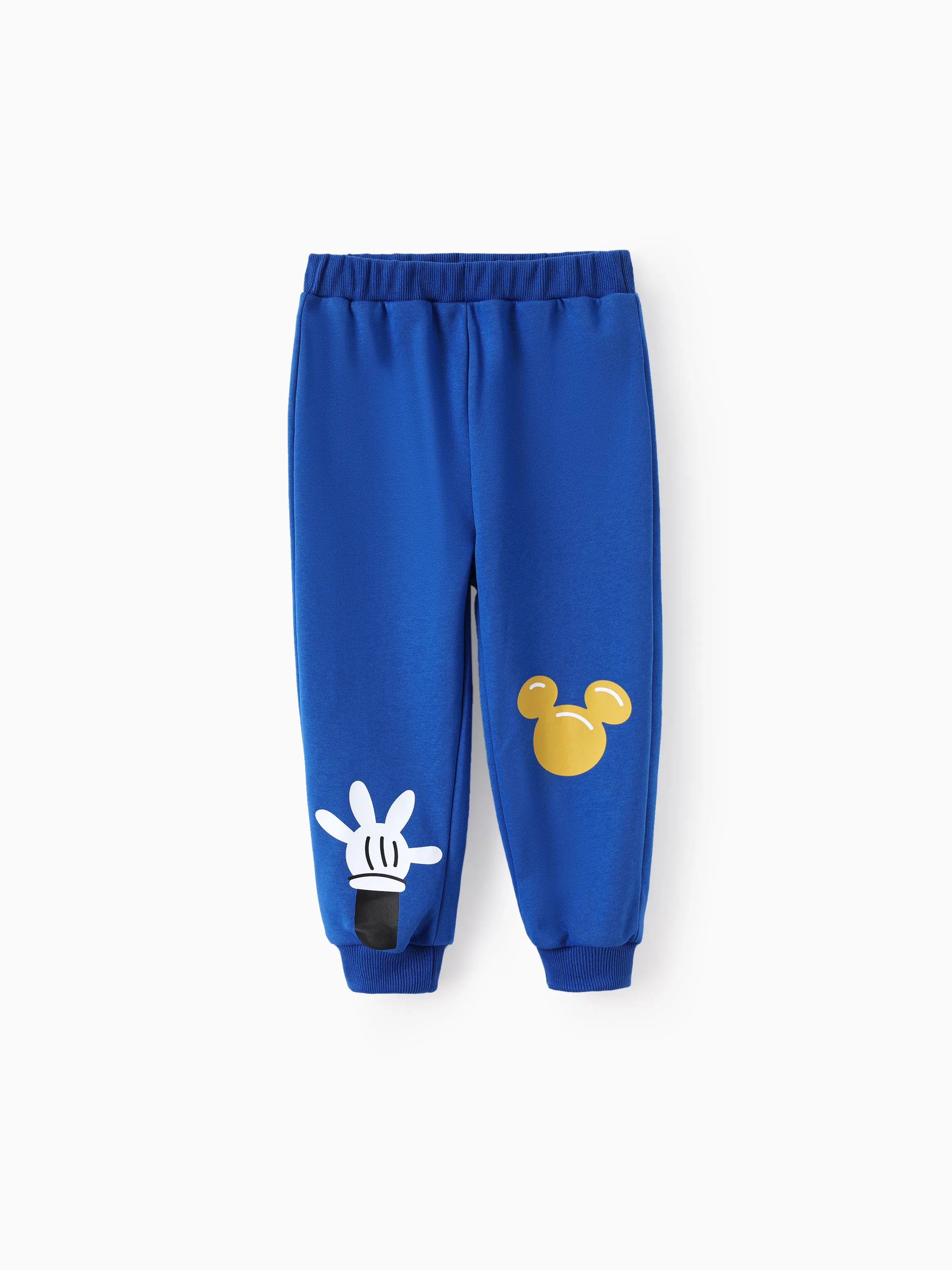 Disney Mickey and Friends Toddler Boy Childlike Cotton Hooded Sweatshirt and Pants Sets Deep Blue - Image 4