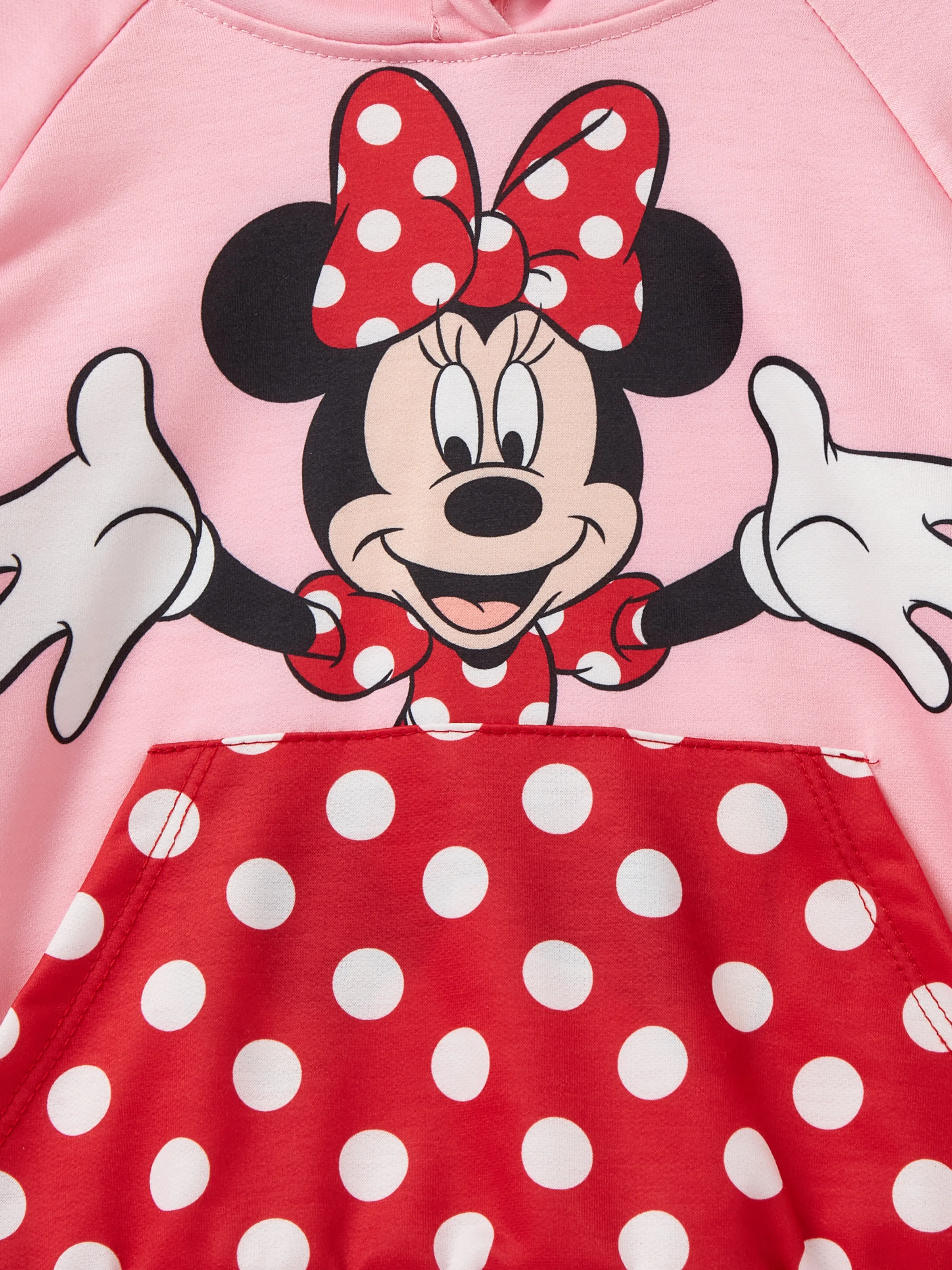 Disney Mickey and Friends Toddler Girl Minnie Character Stereo Ear Hoodies Pink - Image 5