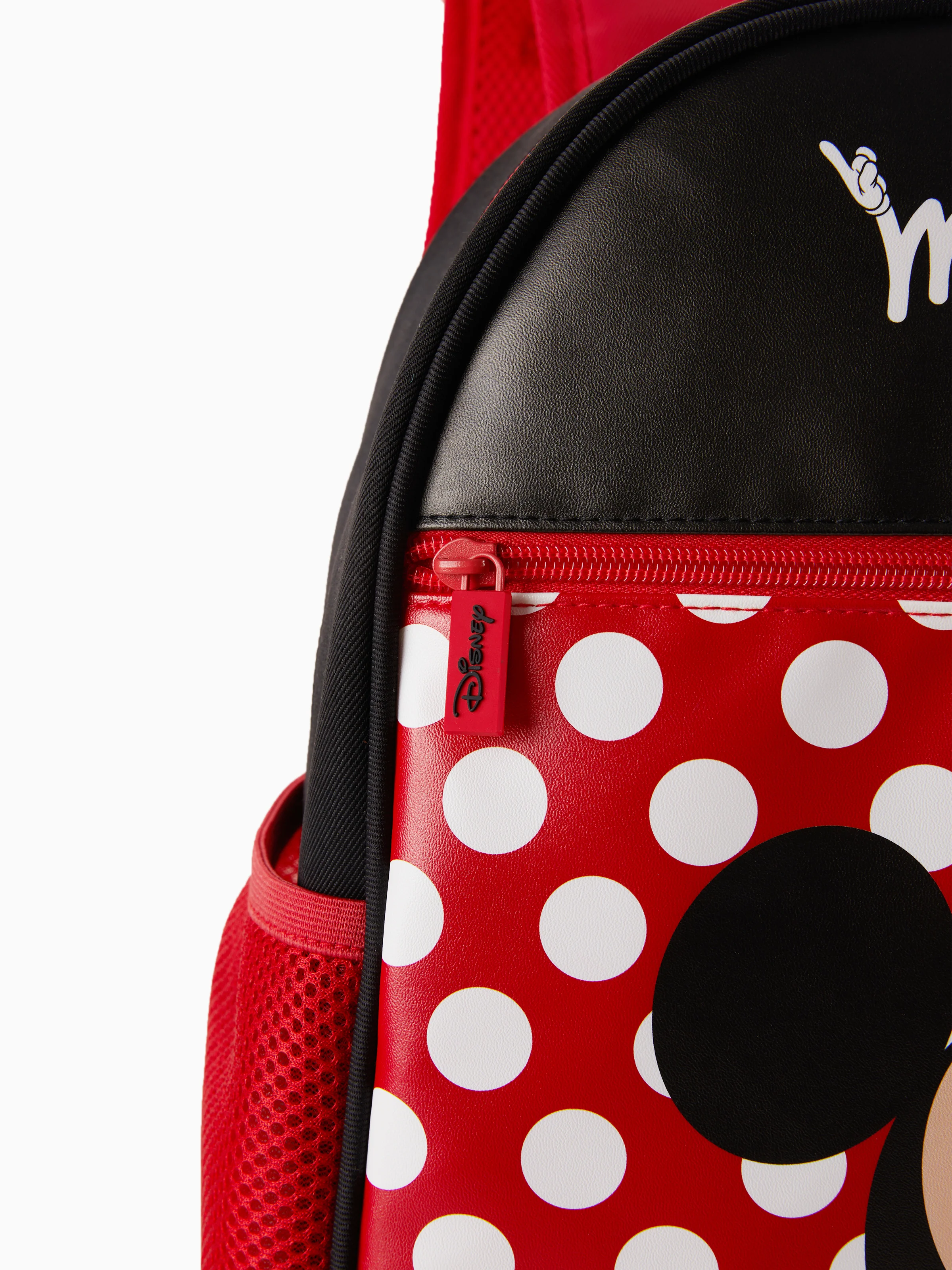 Disney Mickey and Friends Toddler Girl Minnie Backpack with Chest Strap & Bottle Pockets Hot Pink Black - Image 9