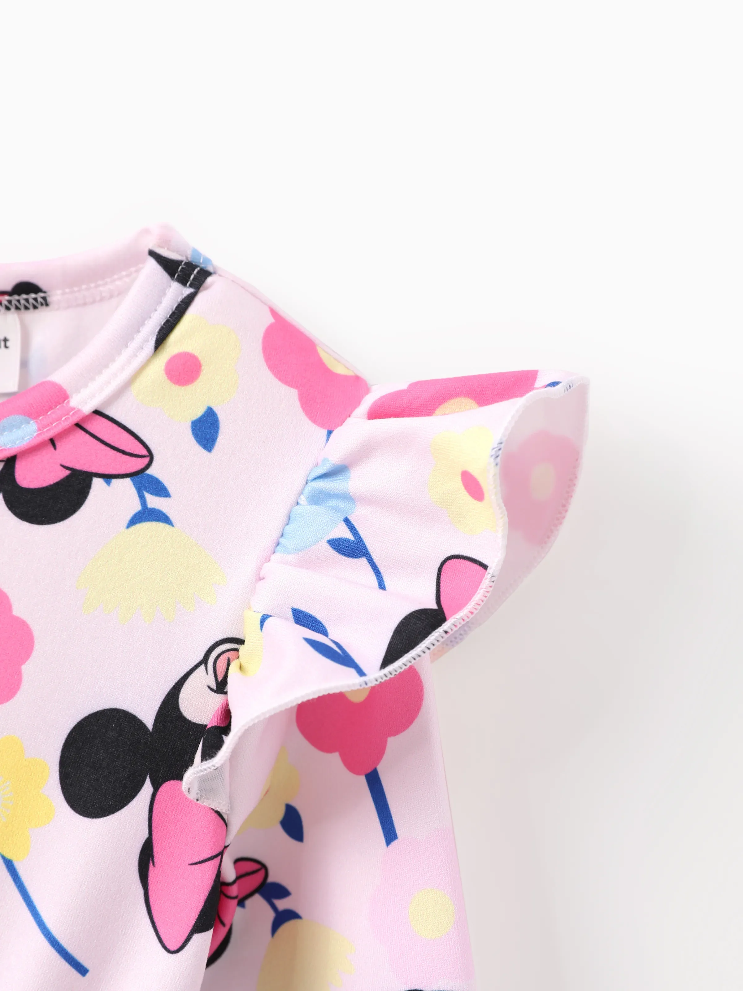 Disney Mickey and Friends Toddler Girl Minnie Mouse Ruffle Dress Pink - Image 5