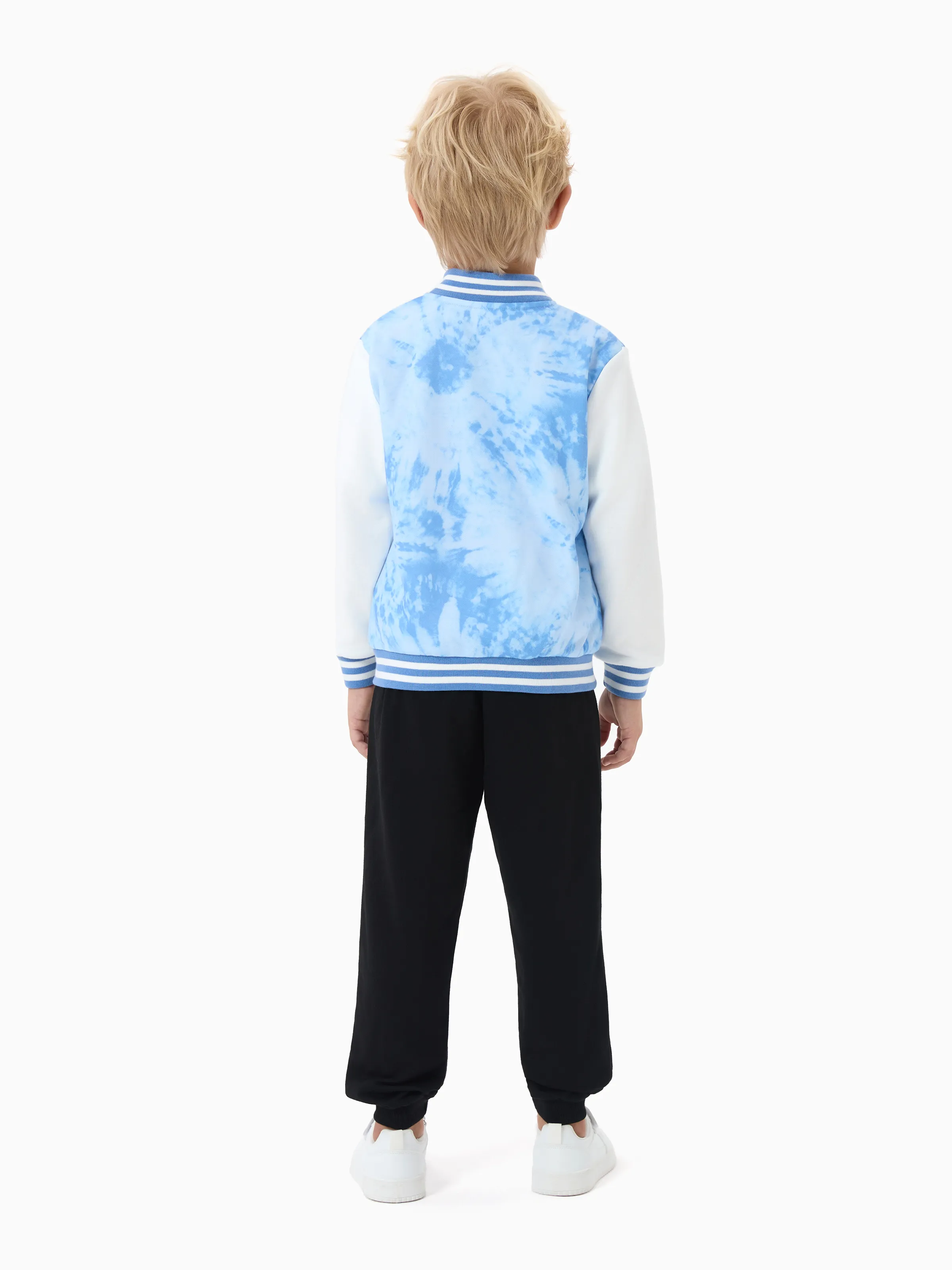 Disney Mickey and Friends Toddler/ Kid Mickey Mouse Polka Dot Bomber Jacket Blue - Image 5