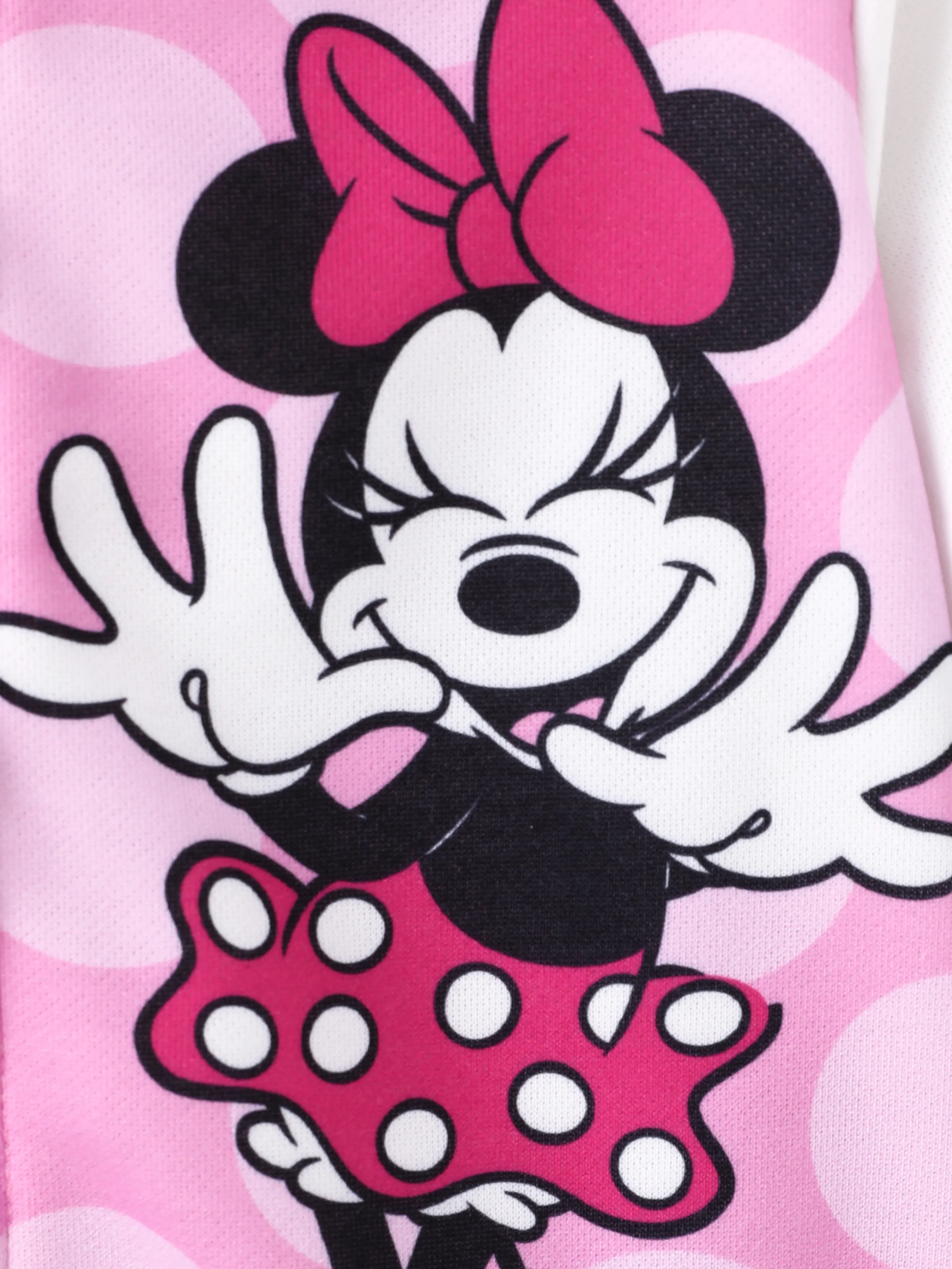 Disney Mickey and Friends Toddler/ Kid Minnie Mouse Polka Dot Bomber Jacket Hot Pink - Image 2