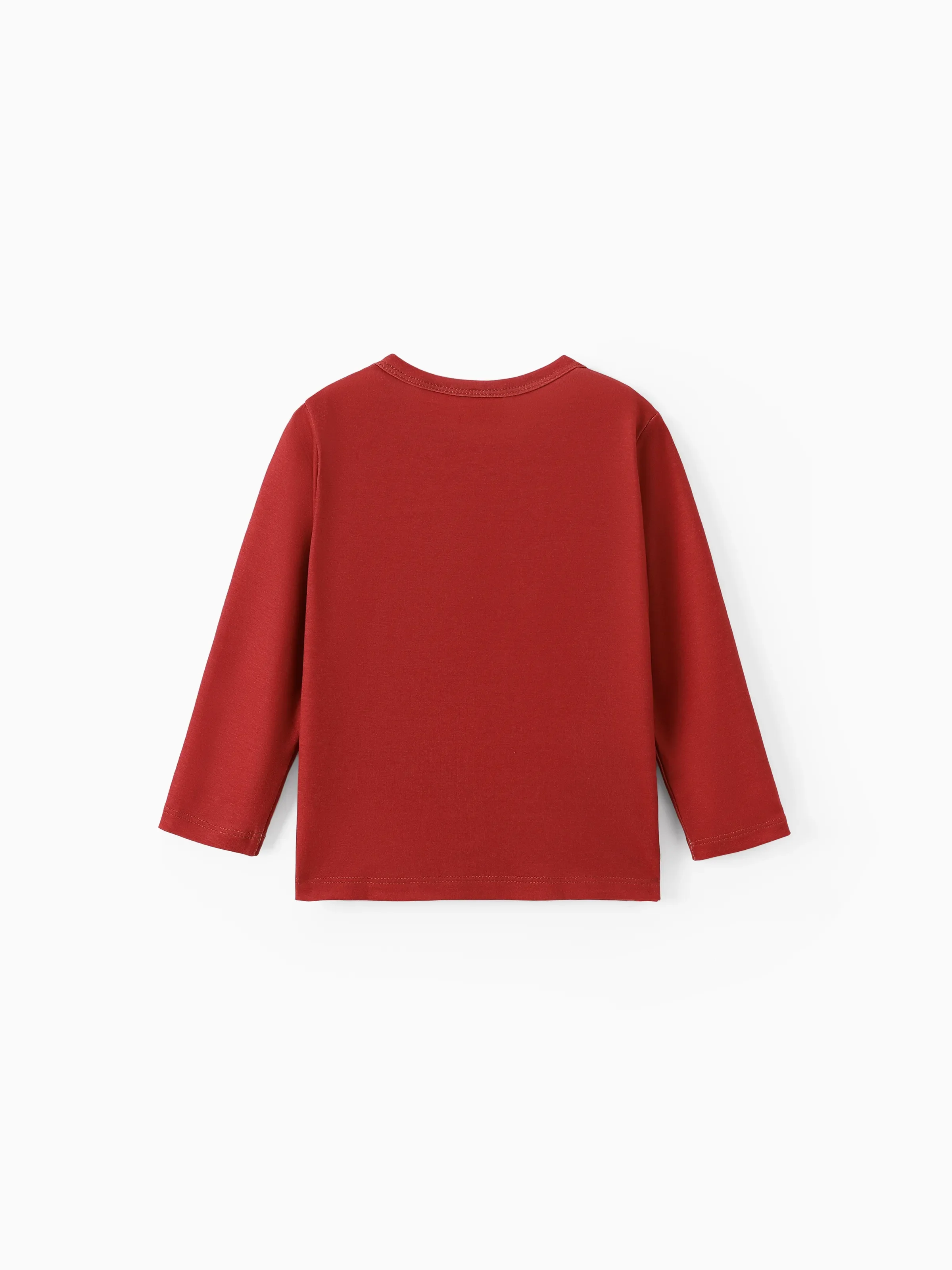Disney Mickey and Friends Toddler/ Kid Boy Mickey Naia™ Print Long-sleeve Tee Orange red - Image 3
