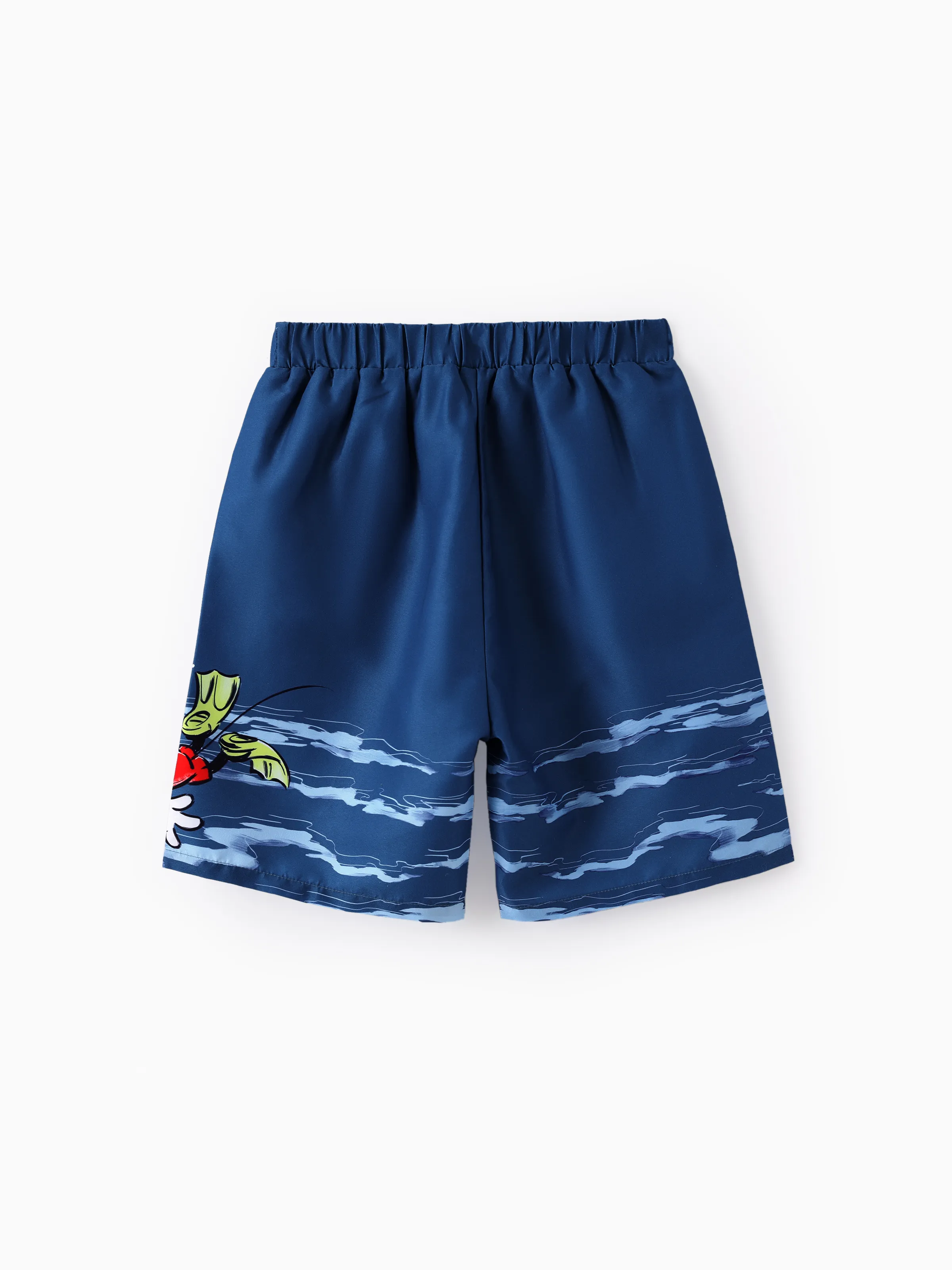 Disney Mickey and Friends Toddler/Kid Boy 2pcs Mickey Mouse UPF50+ Sea Life Print Tops and Trunks Swimsuit Deep Blue - Image 11