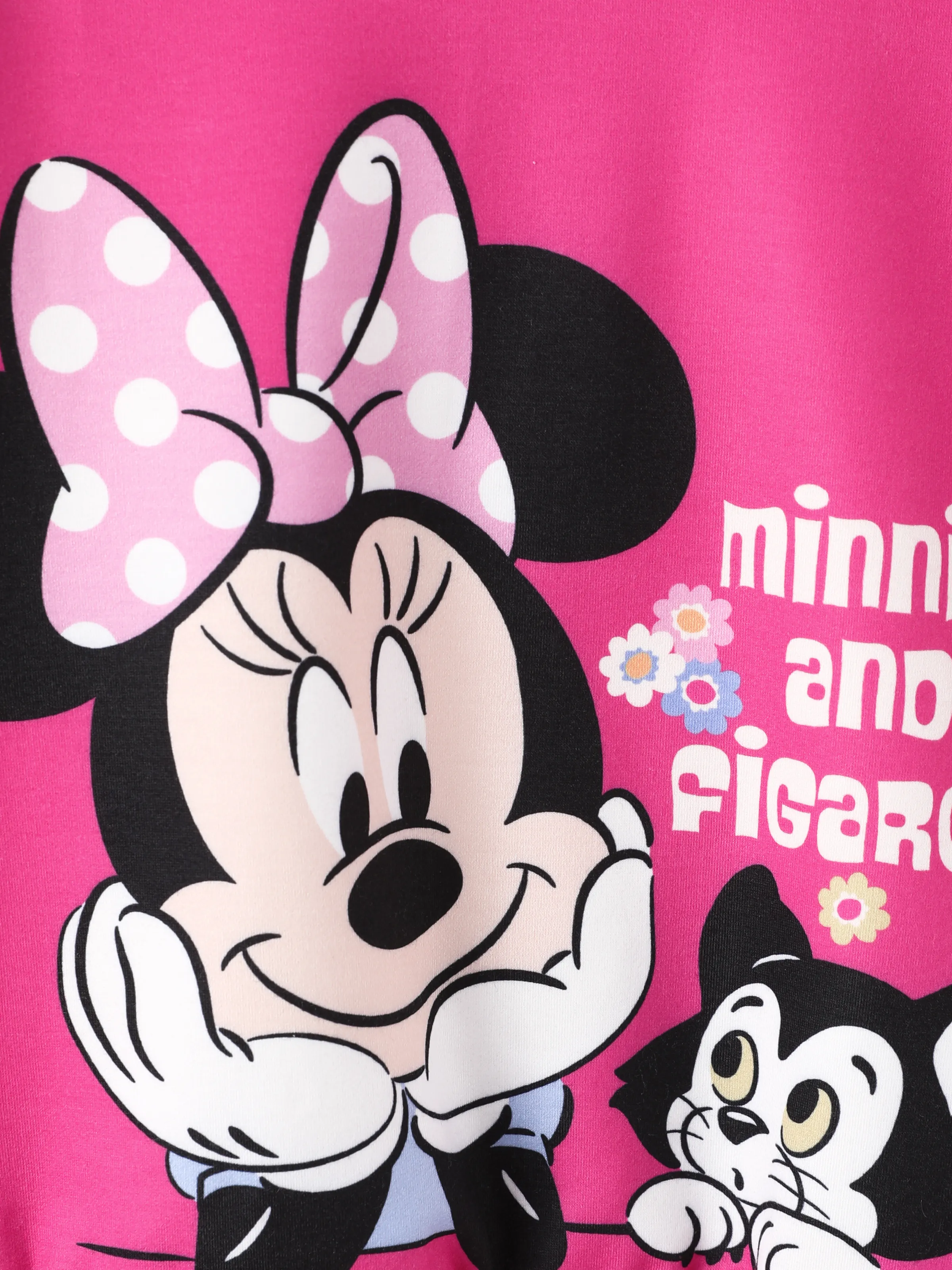 Disney Mickey and Friends Toddler/Kid Girl Minnie 2pcs Ruffled Sweatshirt and Leggings Set Hot Pink - Image 2