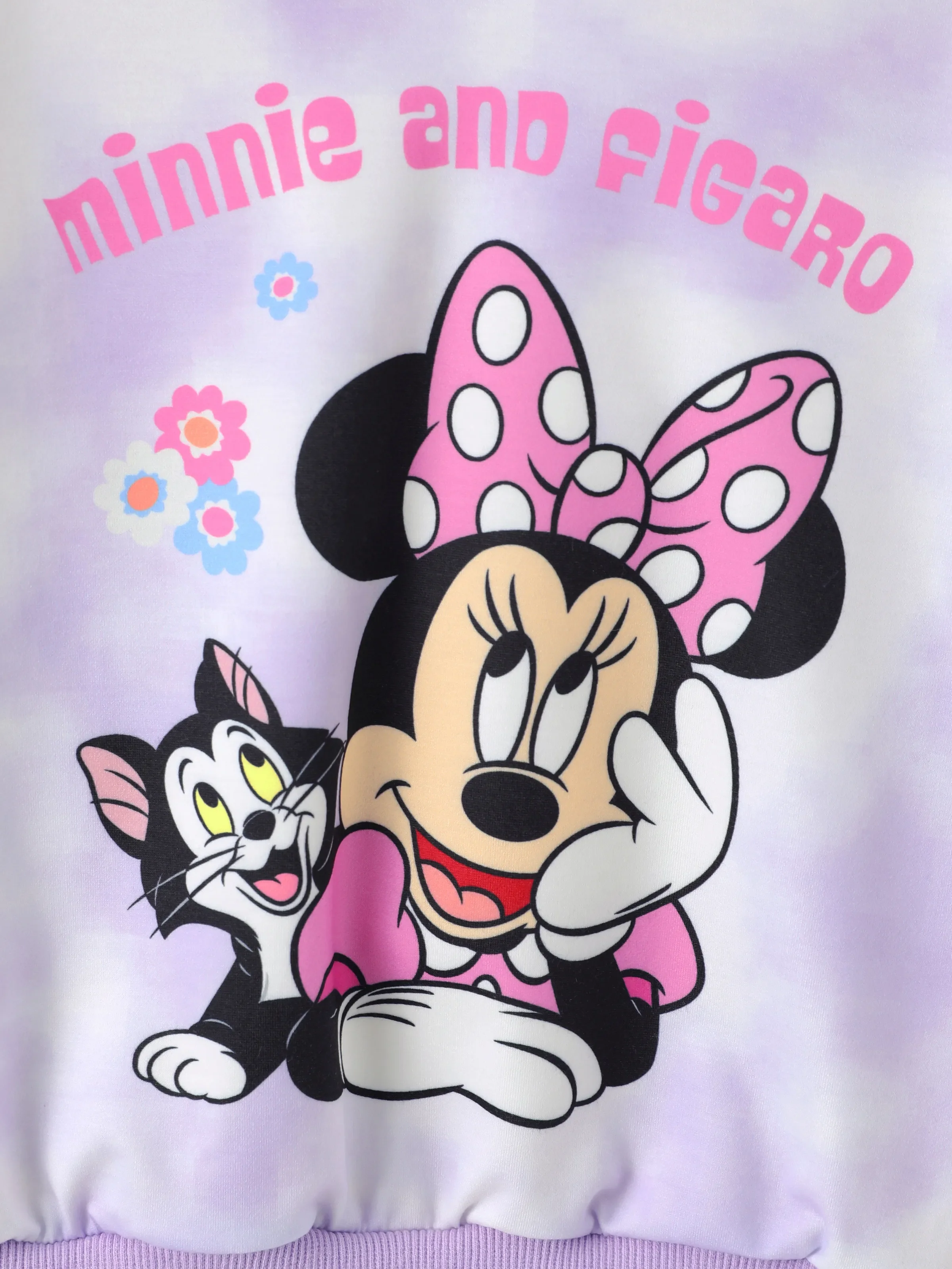 Disney Mickey and Friends Toddler/Kid Girl Minnie Mouse Tie dye Hoodie Sweatshirt and Sweatpants Set Purple - Image 11