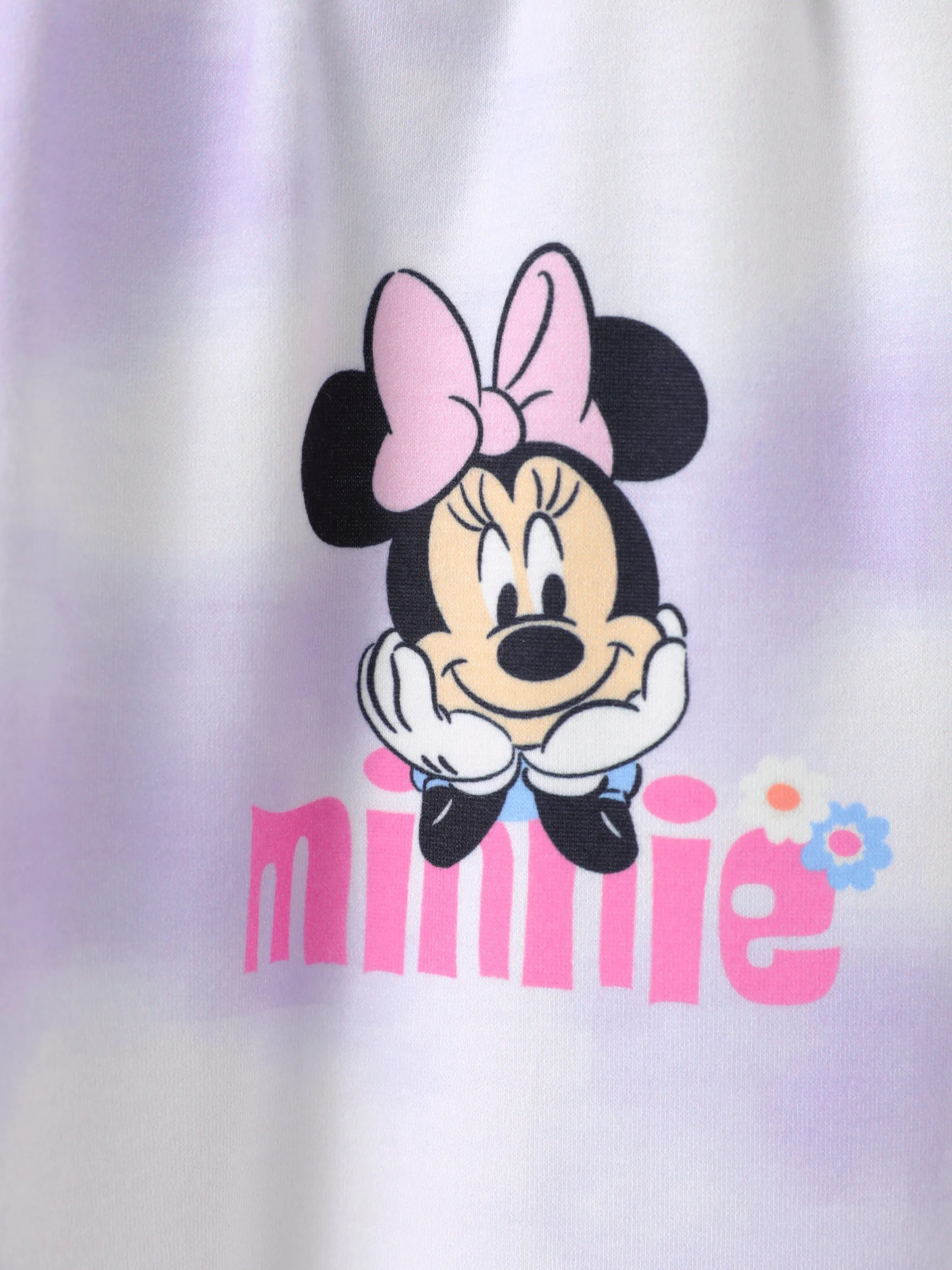 Disney Mickey and Friends Toddler/Kid Girl Minnie Mouse Tie dye Hoodie Sweatshirt and Sweatpants Set Purple - Image 12