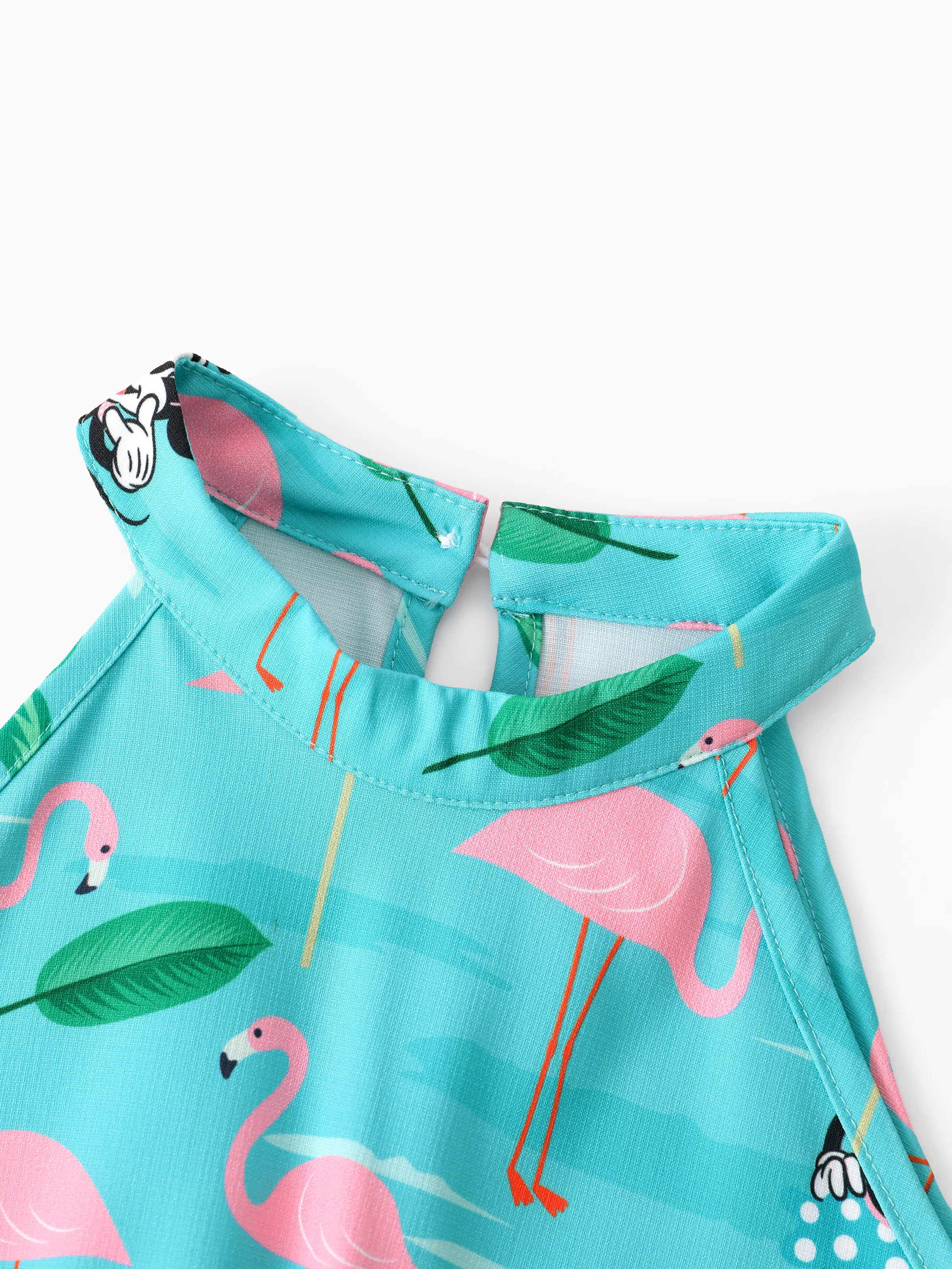 Disney Mickey and Friends Toddler/Kid Girl Minnie Mouse Halter Design Dress Mint Green - Image 4