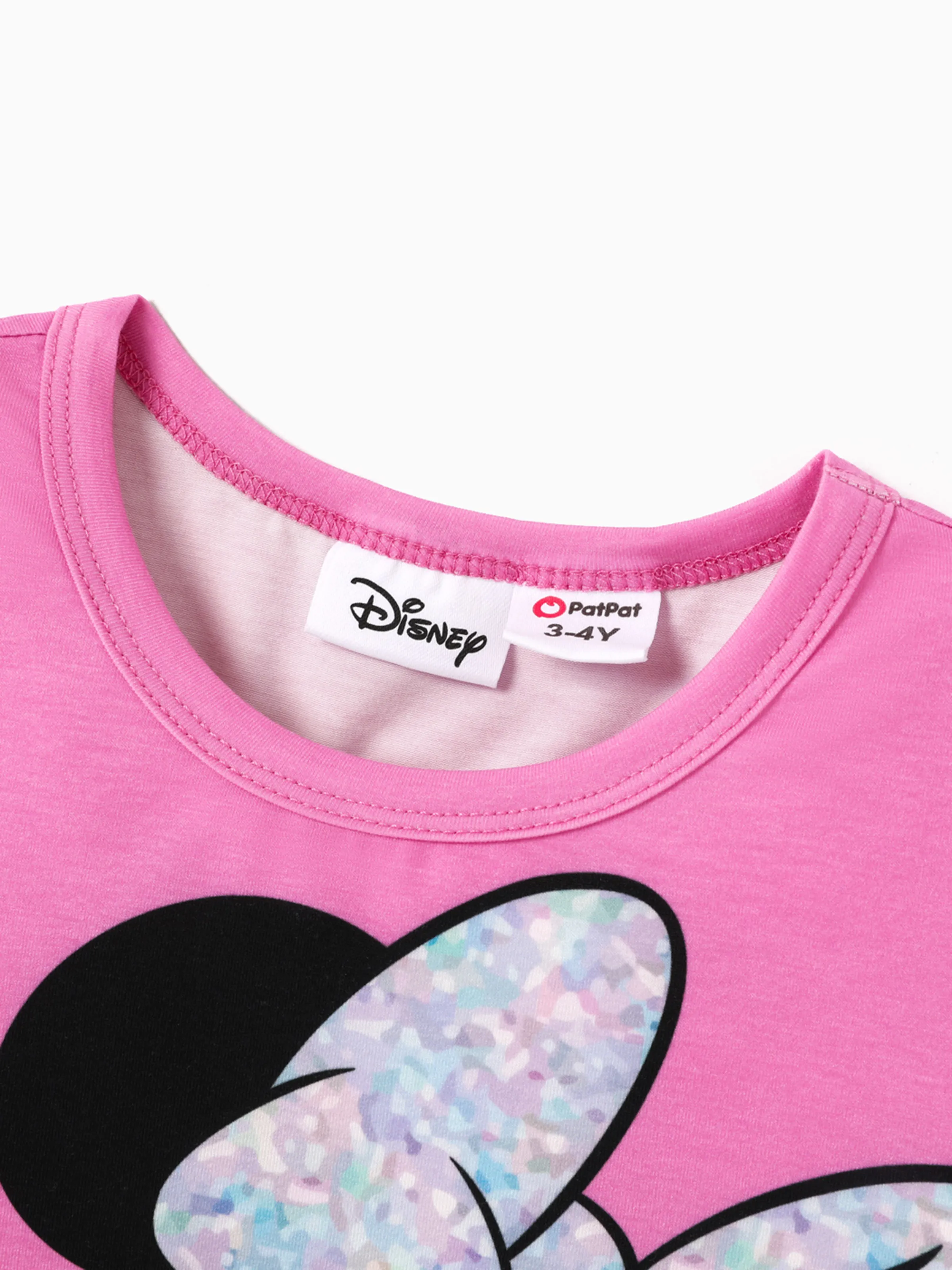 Disney Mickey and Friends Toddler/Kid Girl Minnie Print Naia™ Short-sleeve Tee Rose pink - Image 4