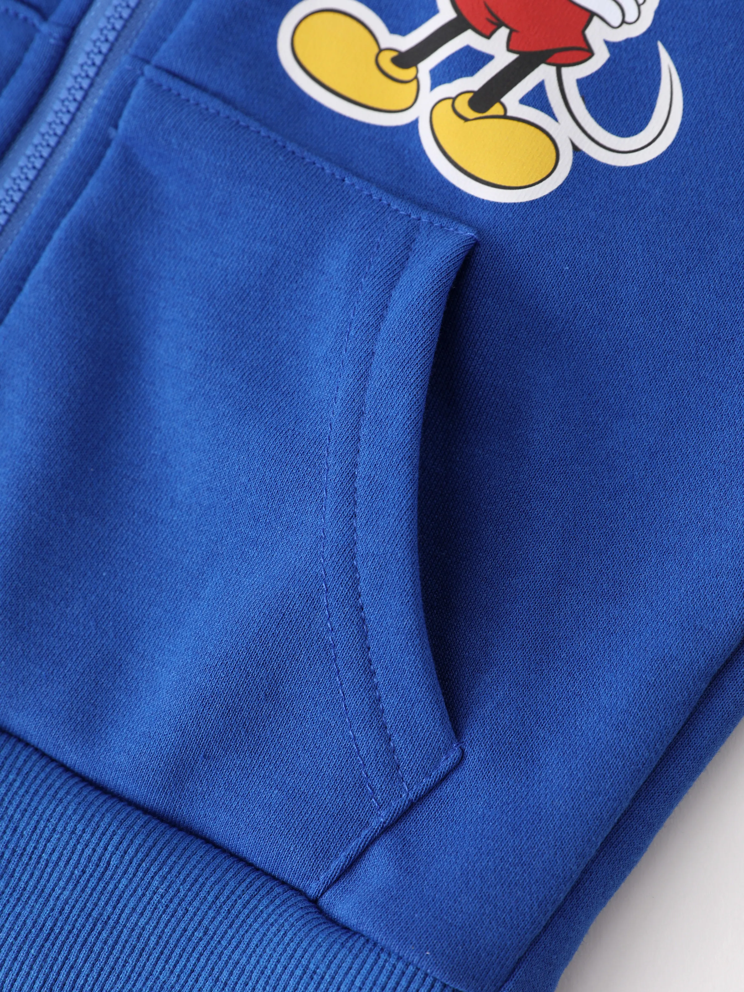 Disney Mickey and Friends Toddler/Kids Boy Mickey Mouse Argyle Pattern Hooded Jacket Blue - Image 5