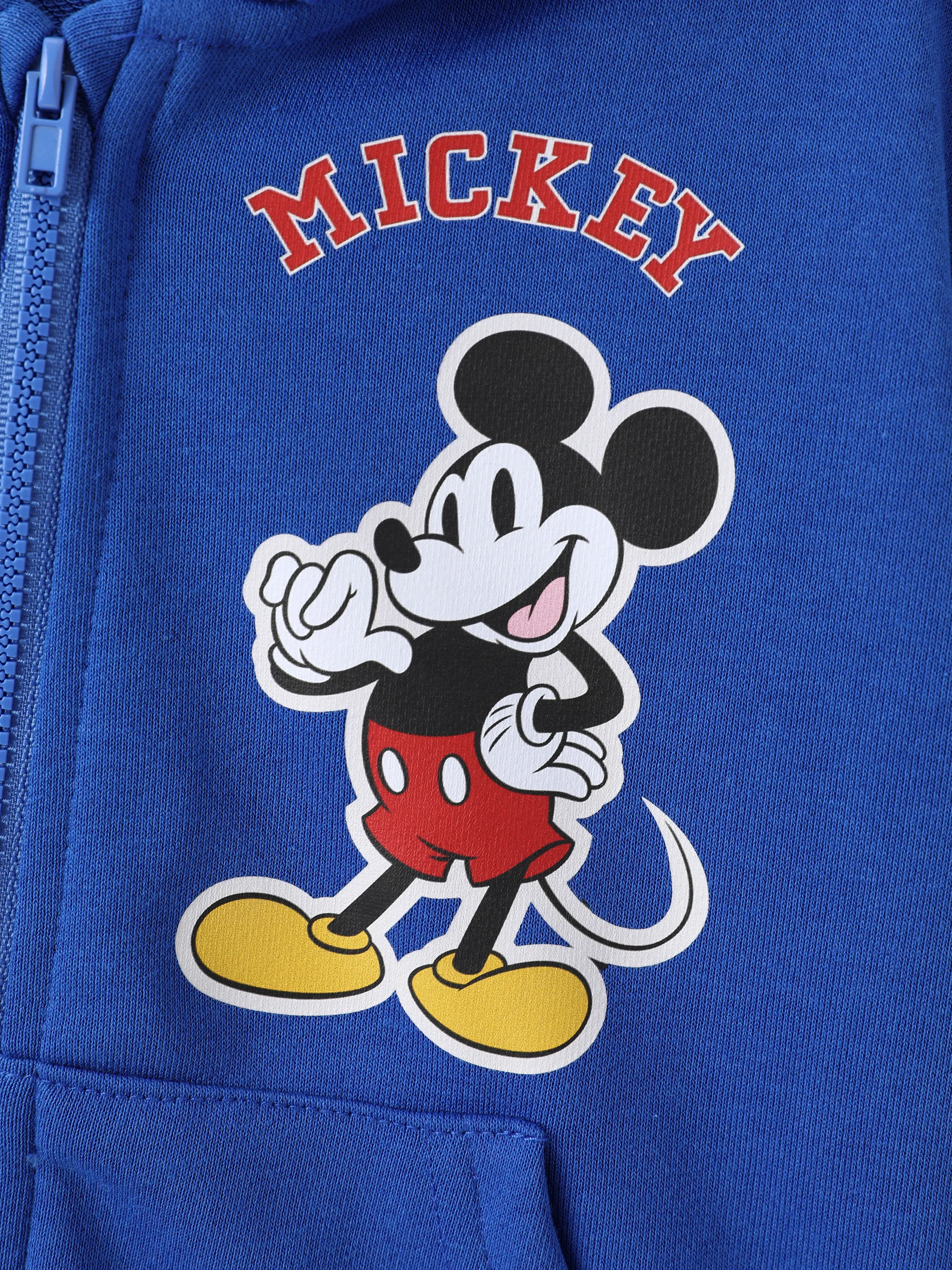 Disney Mickey and Friends Toddler/Kids Boy Mickey Mouse Argyle Pattern Hooded Jacket Blue - Image 6