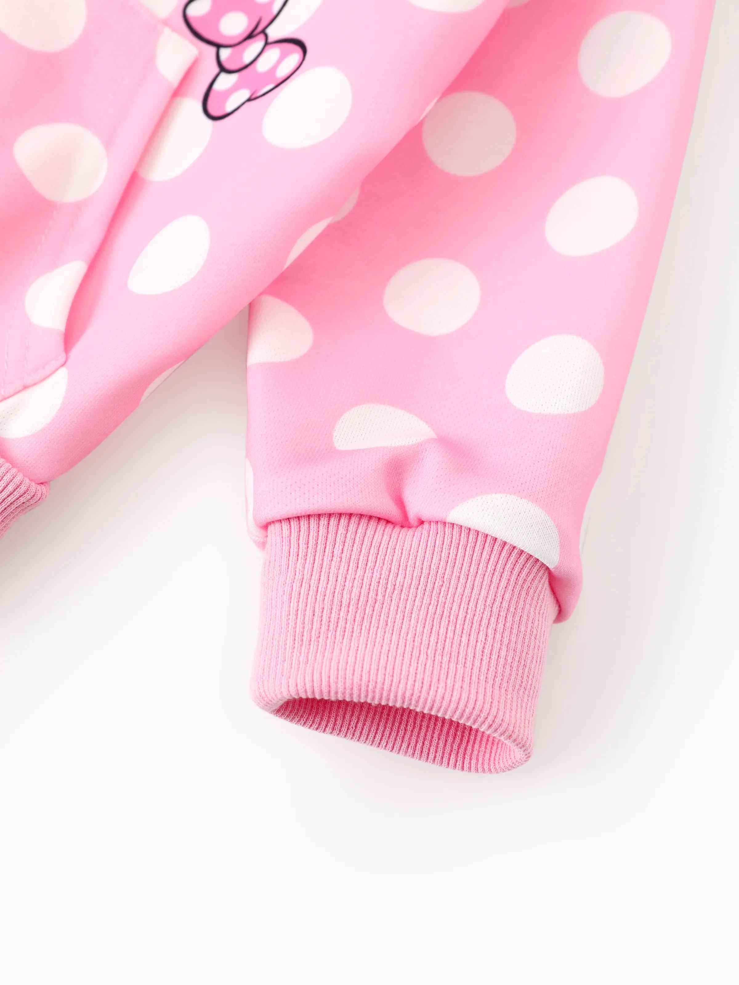 Disney Mickey and Friends Toddler/Kids Girl Minnie Mouse Argyle Pattern Hooded Jacket Pink - Image 5