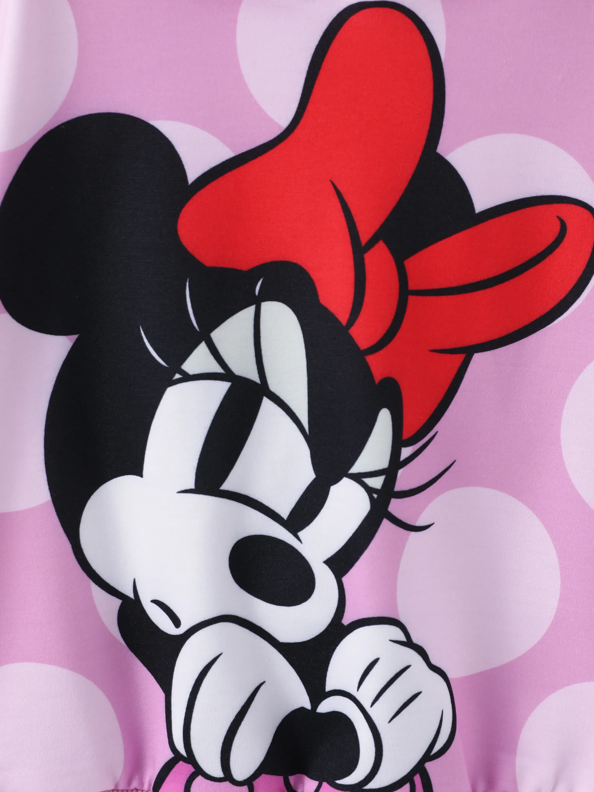Disney Mickey and Friends Toddler/Kids Girl Minnie Ribbed Cuffs Polyester Fabric Hoodies Hot Pink - Image 8