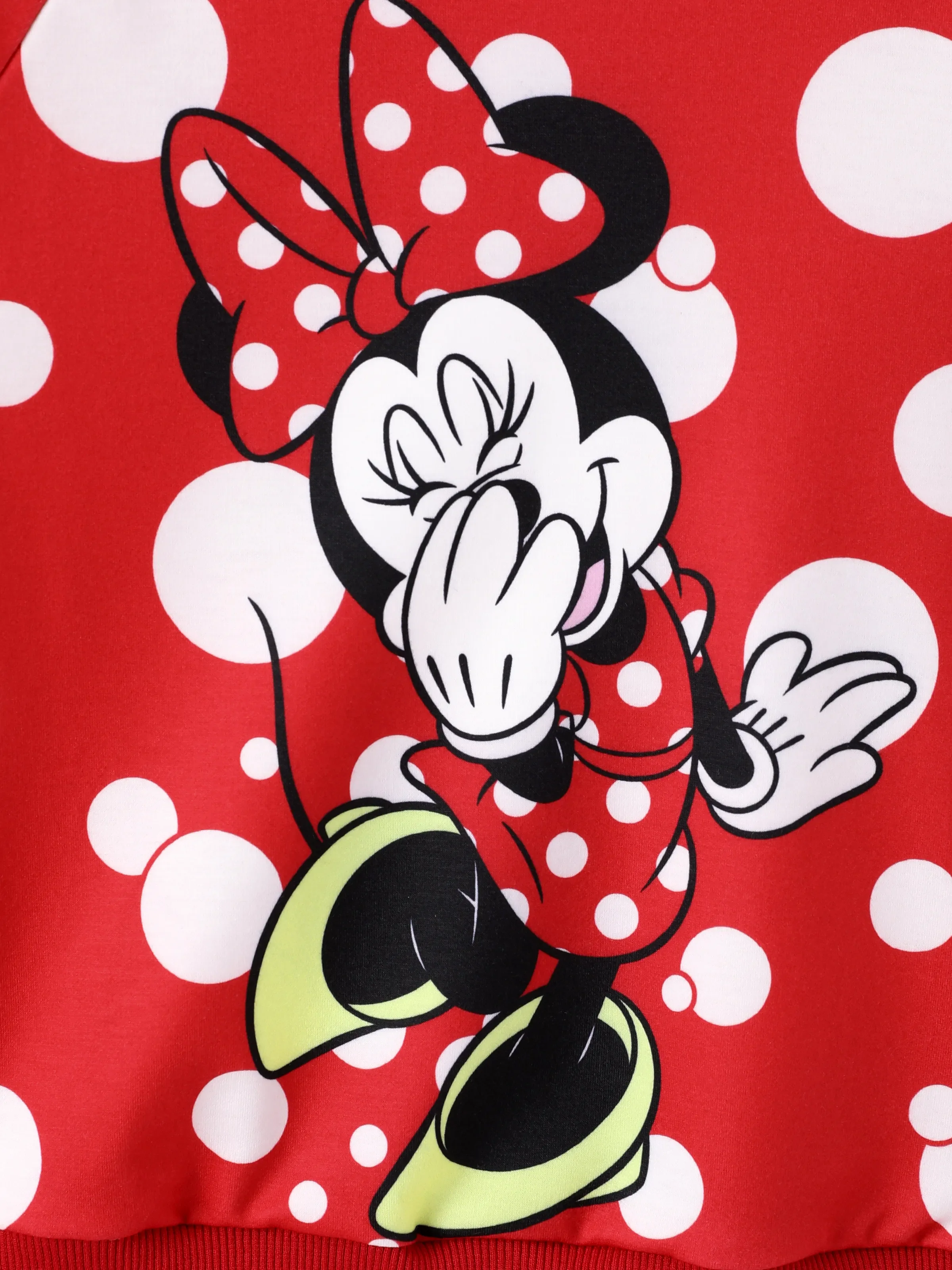 Disney Mickey and Friends Toddler/Kids Girl 2pcs Minnie Polka Dot Hooded Top and Leggings Set Red - Image 5