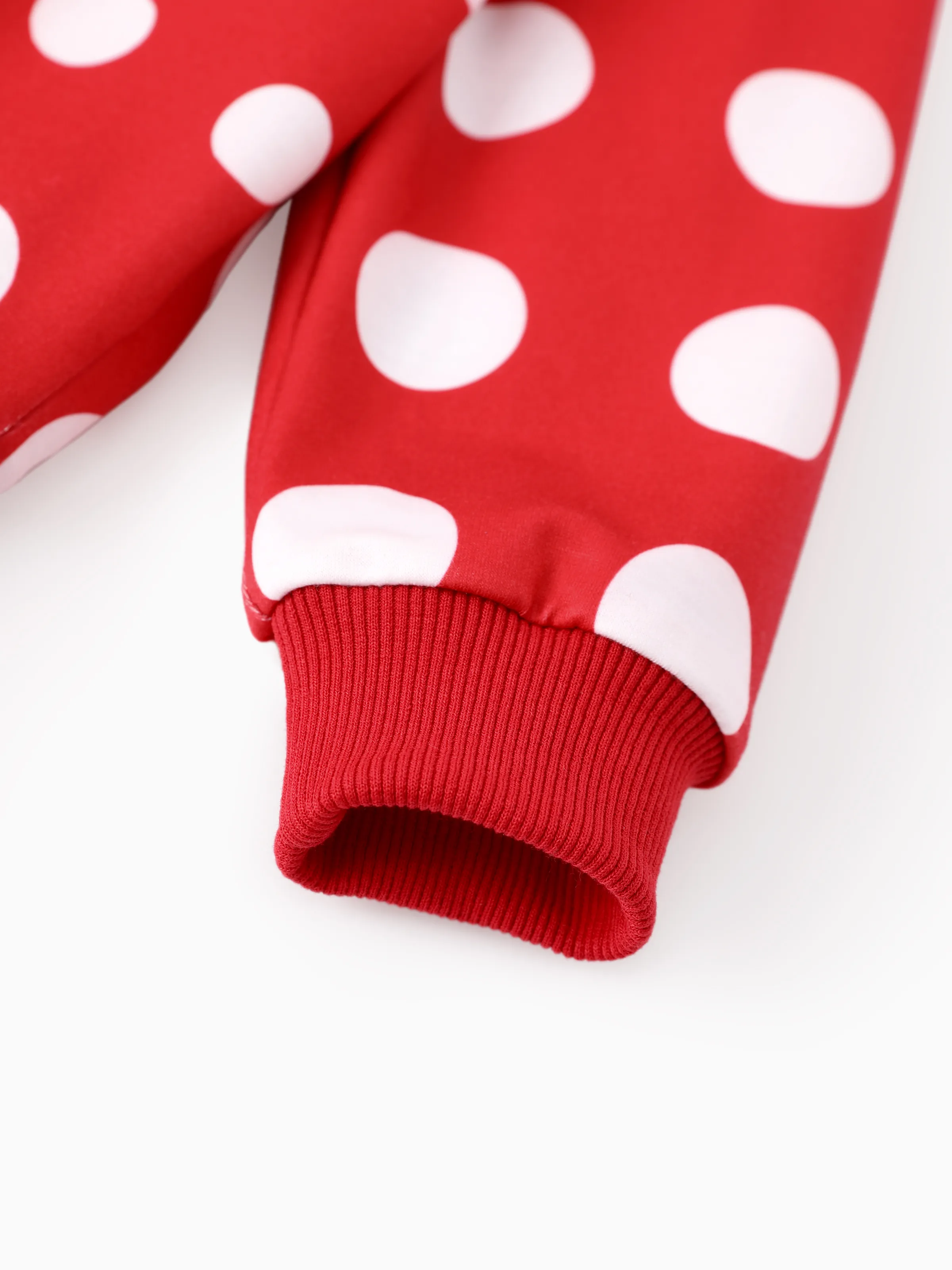 Disney Mickey and Friends Toddler/Kids Girl 2pcs Minnie Polka Dot Hooded Top and Leggings Set Red - Image 6