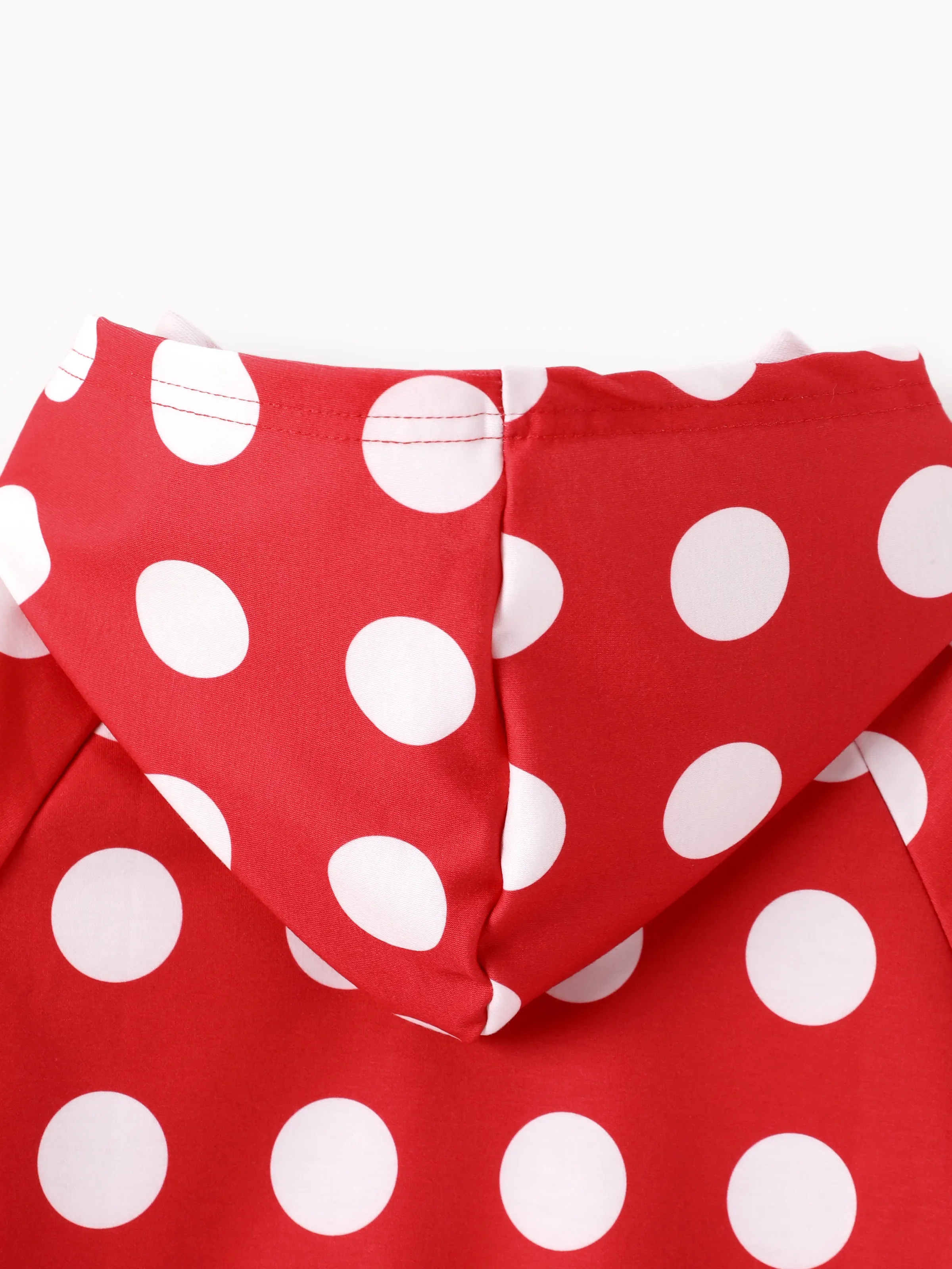 Disney Mickey and Friends Toddler/Kids Girl 2pcs Minnie Polka Dot Hooded Top and Leggings Set Red - Image 8
