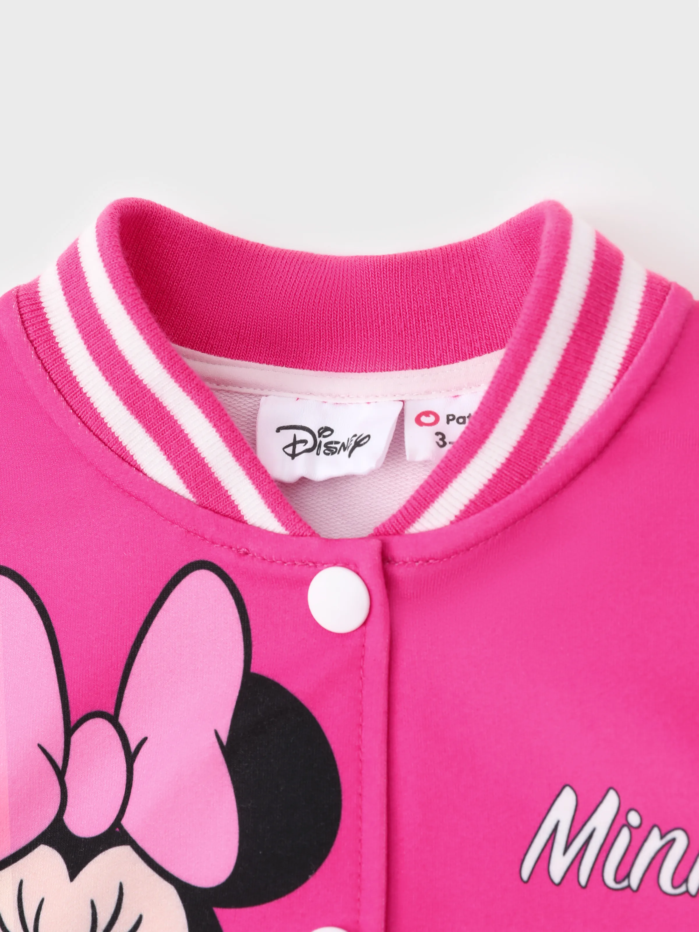 Disney Mickey and Friends Toddler/Kid Girl Minnie Lightweight Bomber Jacket Hot Pink - Image 5