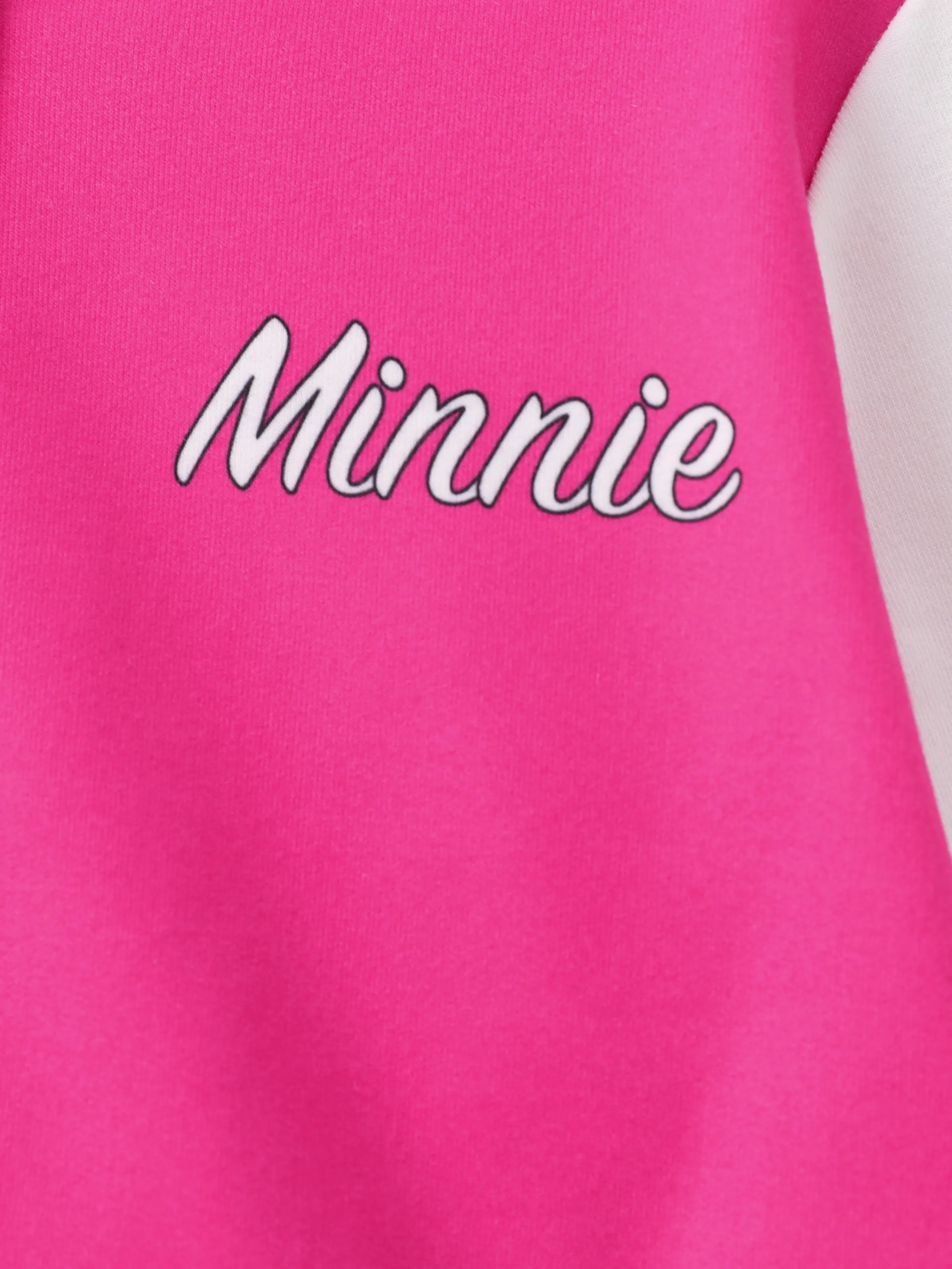 Disney Mickey and Friends Toddler/Kid Girl Minnie Lightweight Bomber Jacket Hot Pink - Image 6
